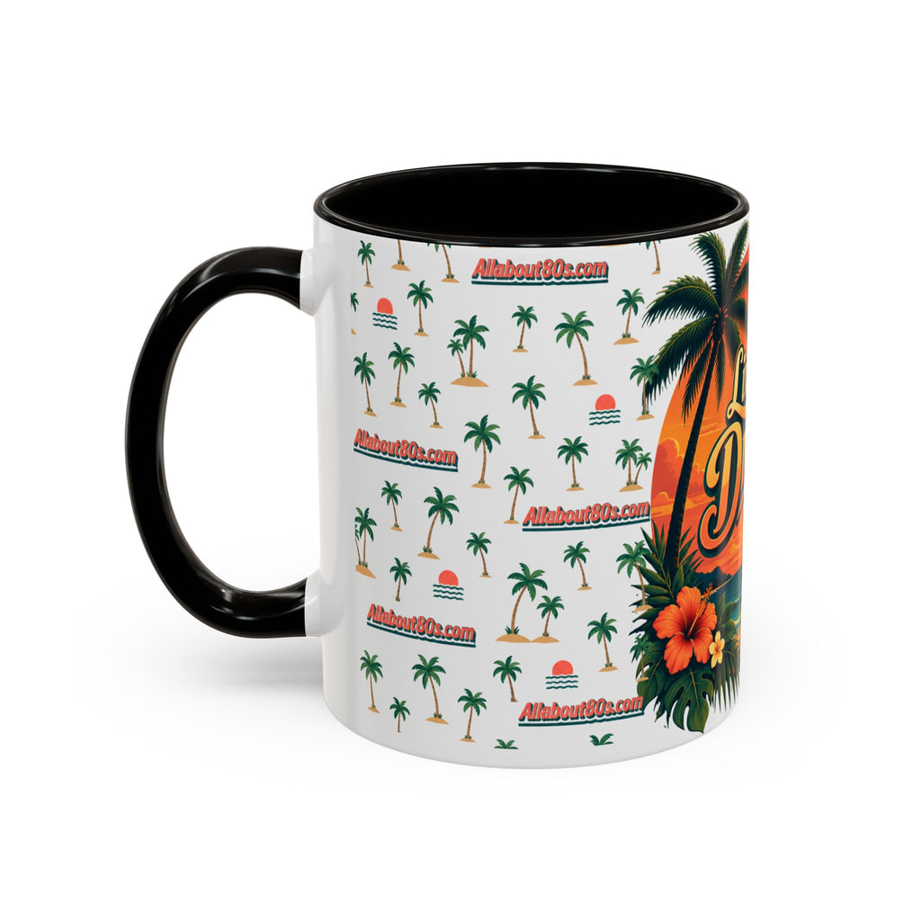Live Your Dreams Tropical Sunset Mug