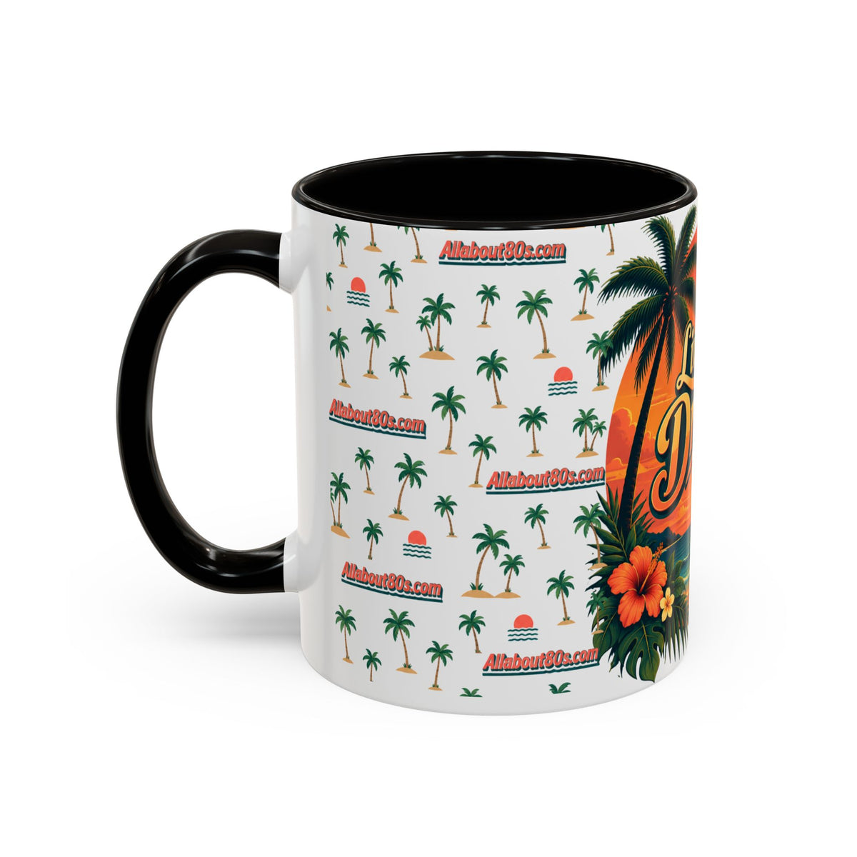 Live Your Dreams Tropical Sunset Mug