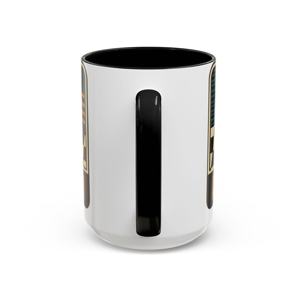 Route 66 Retro Checkerboard Coffee Mug — Vintage Road Trip 11/15oz Accent Mug
