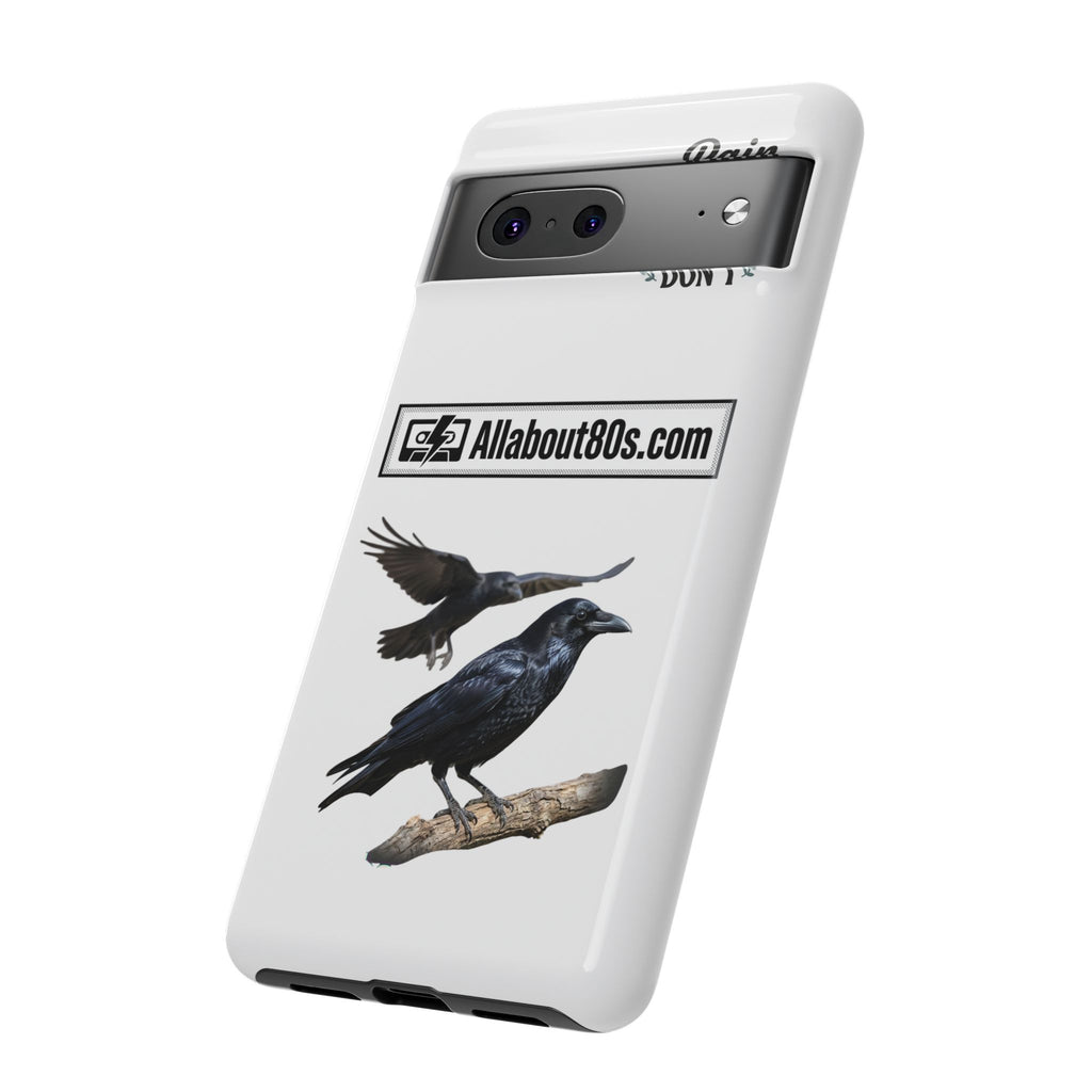 Raven Flight Phone Case — Protective iPhone Case with Black Crow Design