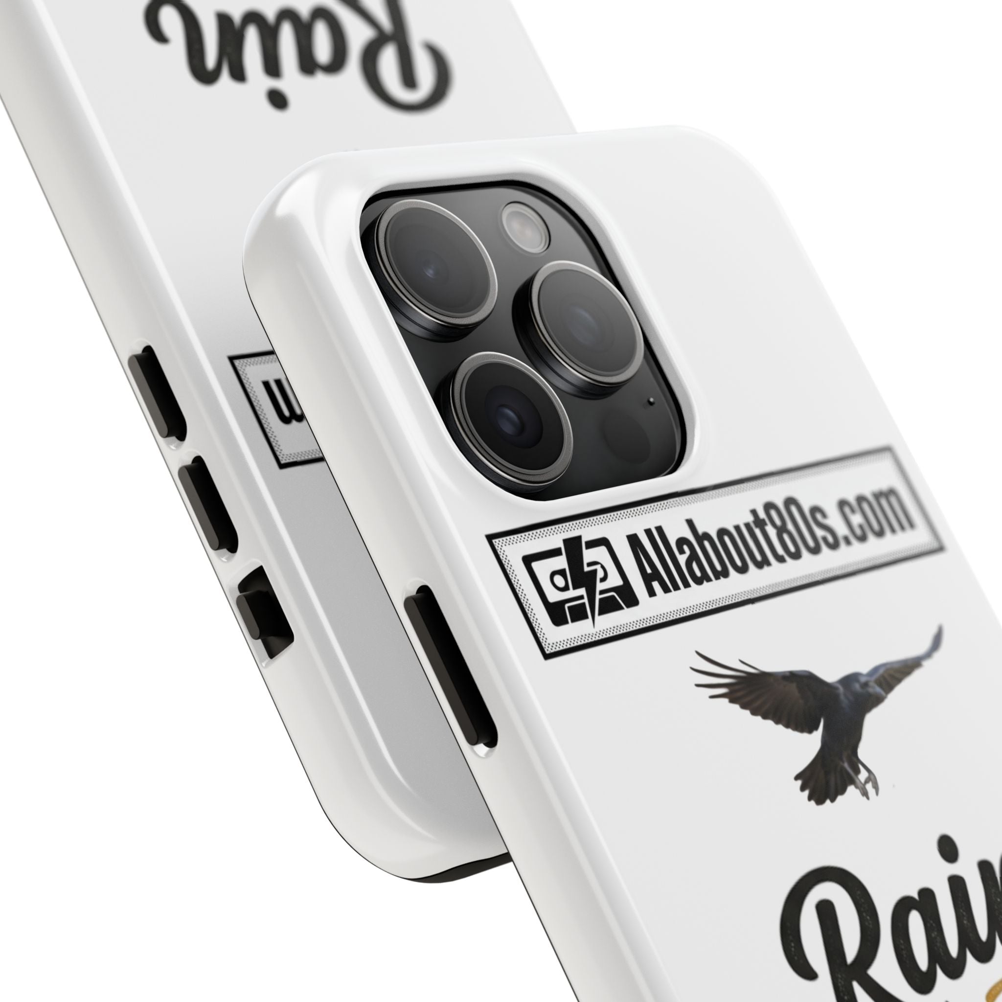 Tough Phone Case — "Rain Fades. Memories Don't" Raven Phone Cover, Protective iPhone Case