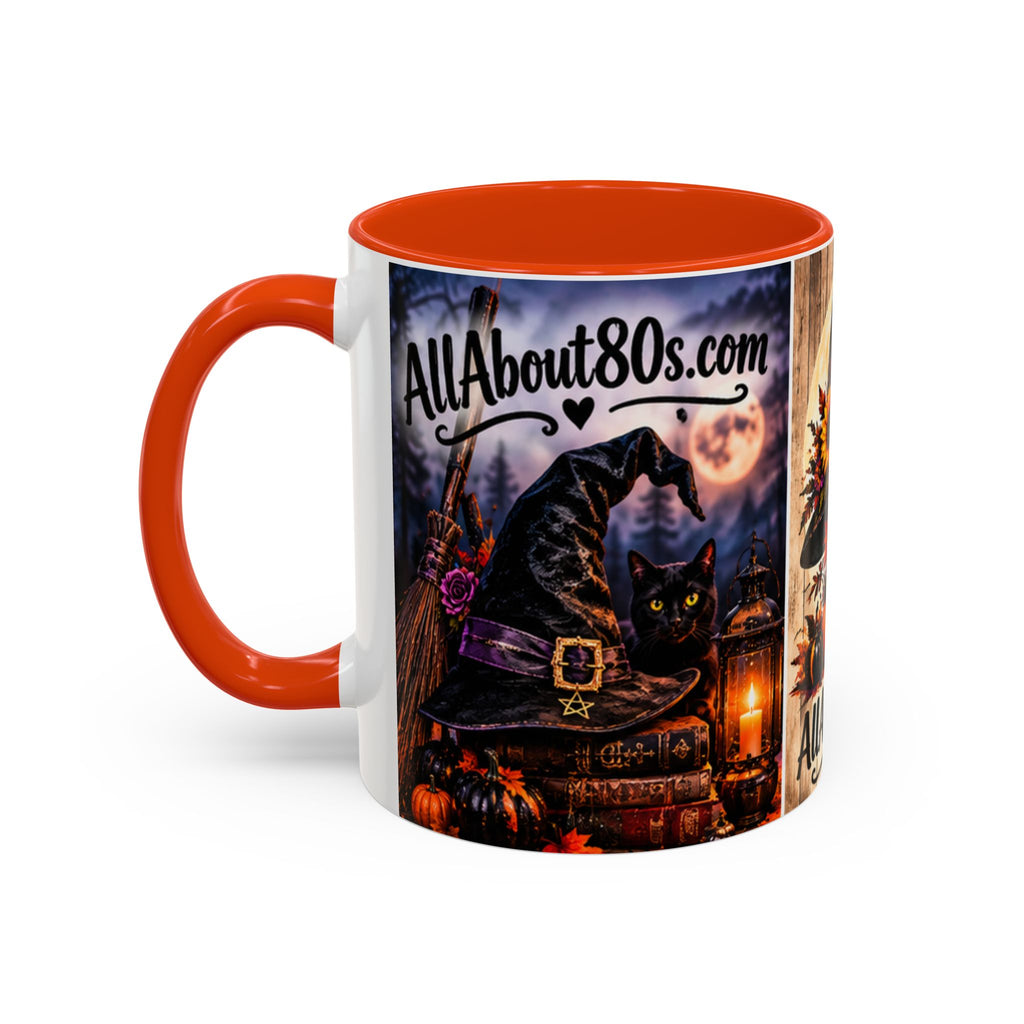 Halloween Witch Scene Coffee Mug — AllAbout80s.com Pumpkin & Moon 11oz/15oz