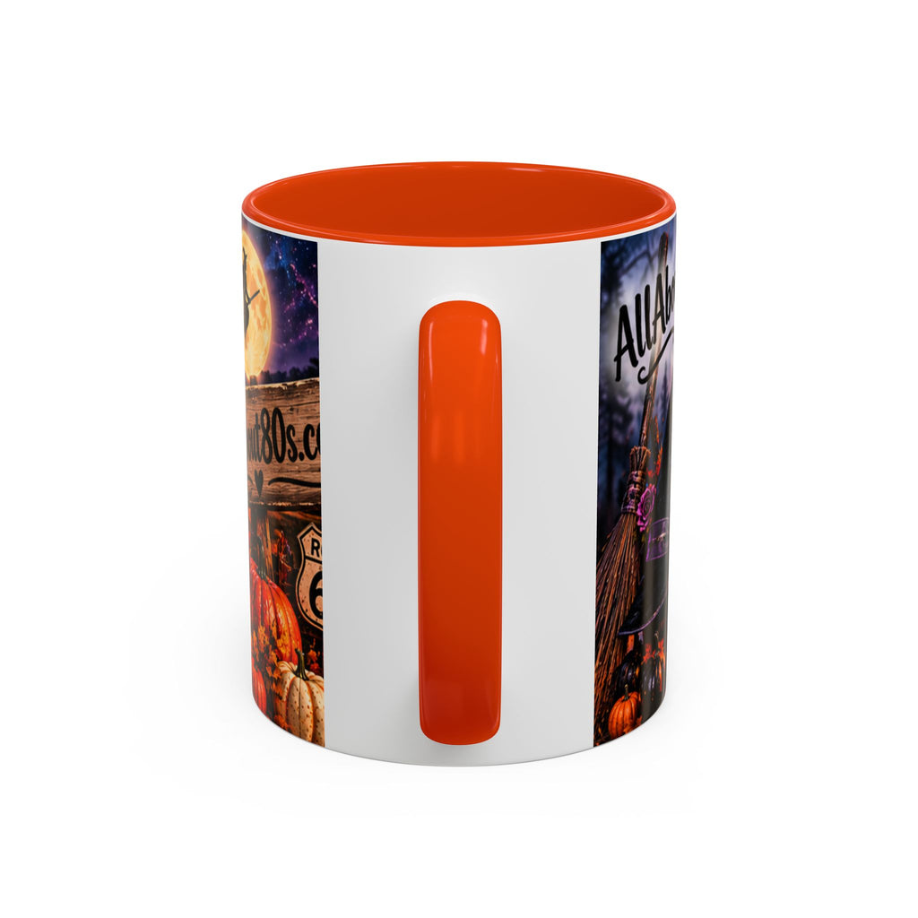 Halloween Witch Scene Coffee Mug — AllAbout80s.com Pumpkin & Moon 11oz/15oz