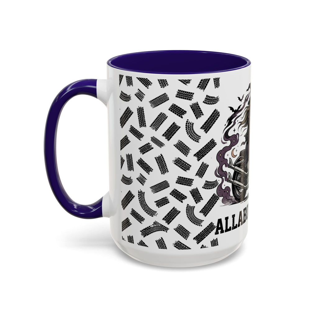 Witch Biker Mug – Motorcycle Witch Coffee Cup (11oz/15oz)