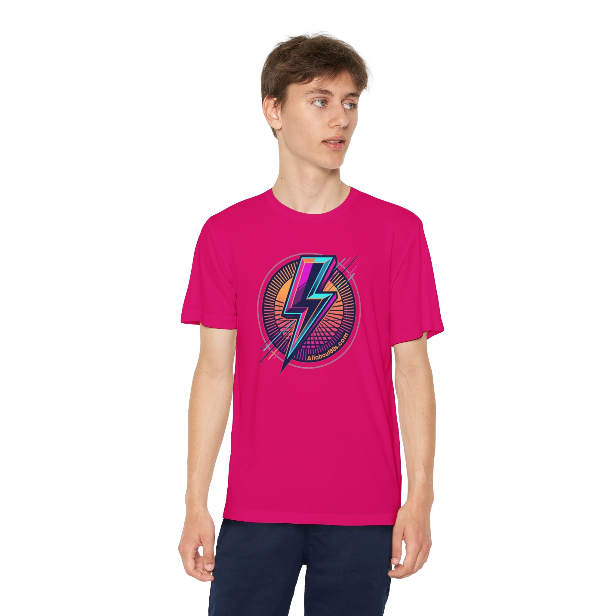 Youth Lightning Bolt Tee – Retro 80s AllAbout80s.com Graphic Shirt