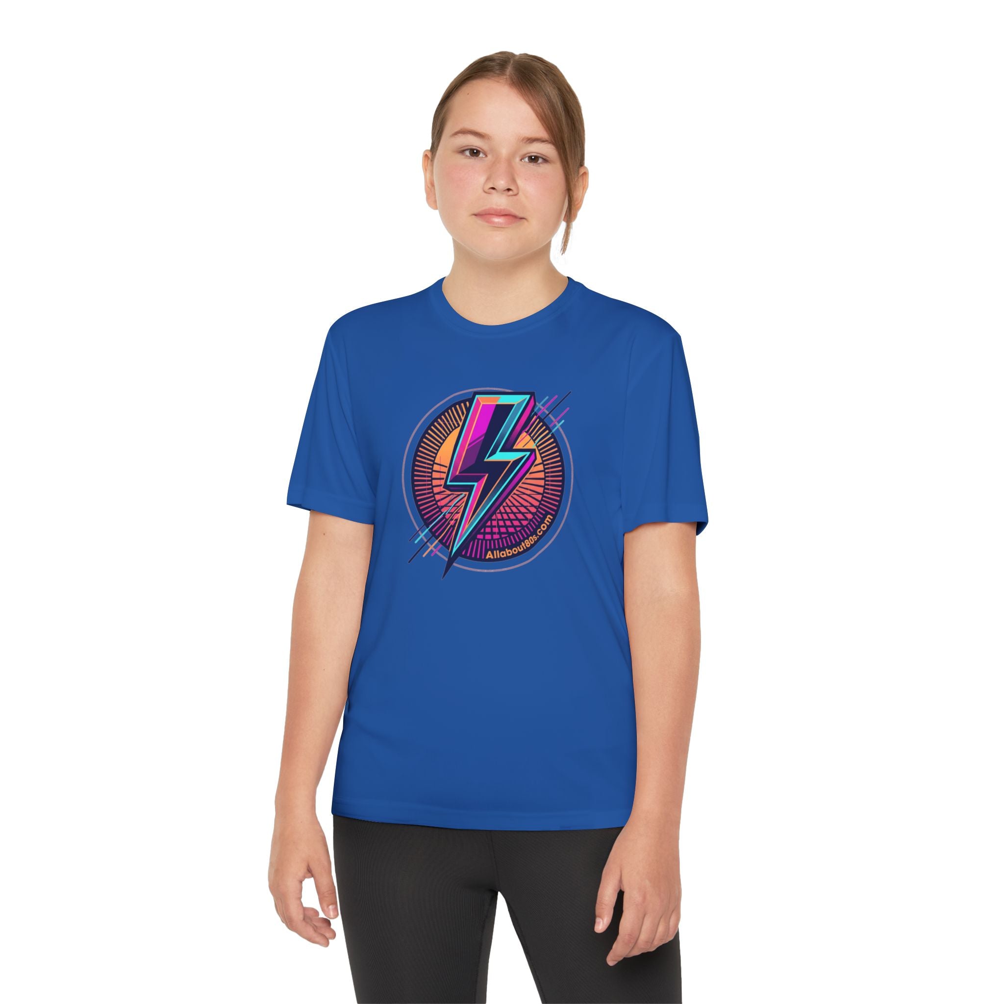 Youth Lightning Bolt Tee – Retro 80s AllAbout80s.com Graphic Shirt