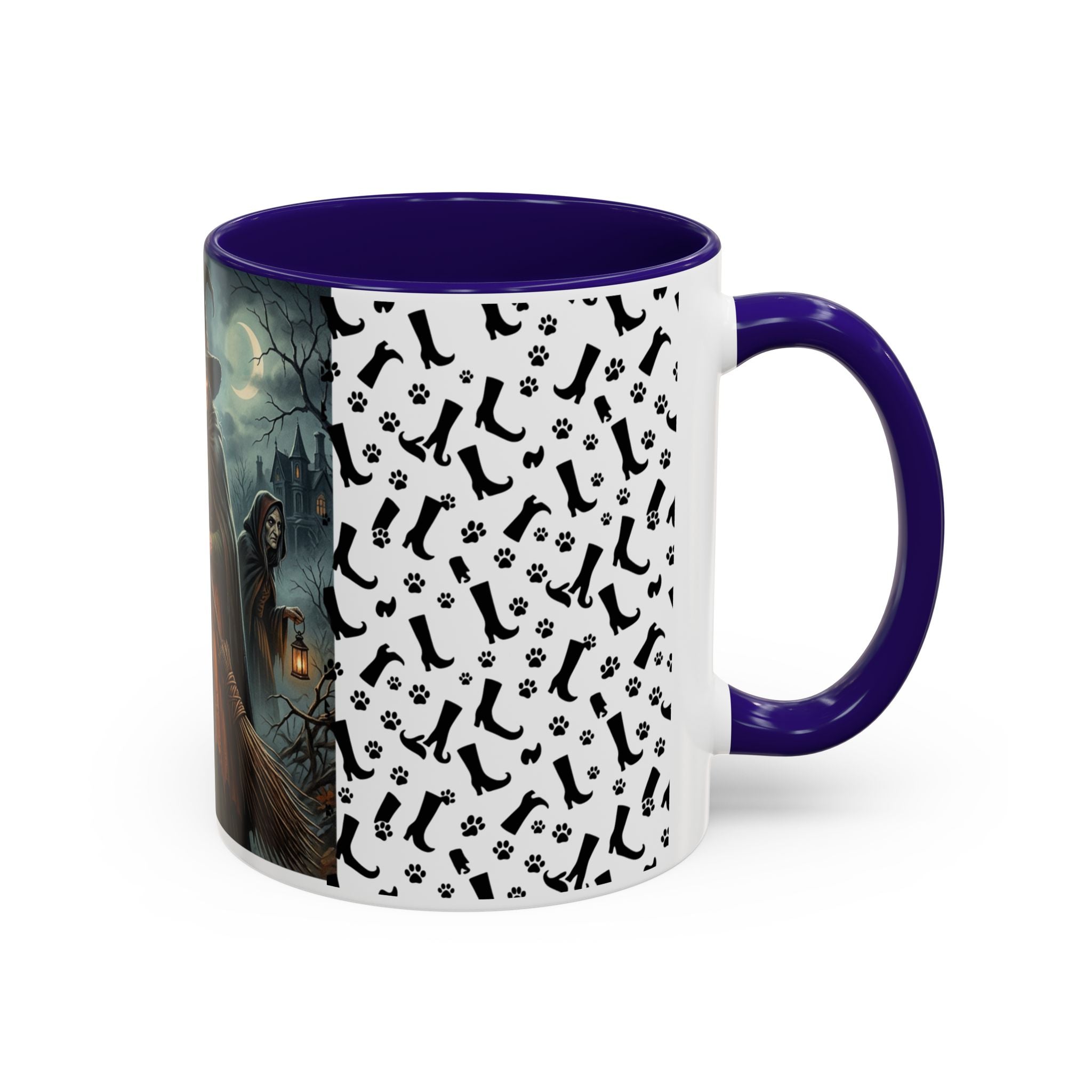 Witches Night Ceramic Mug — Spooky Witch Coven Halloween Coffee Cup (11oz/15oz)