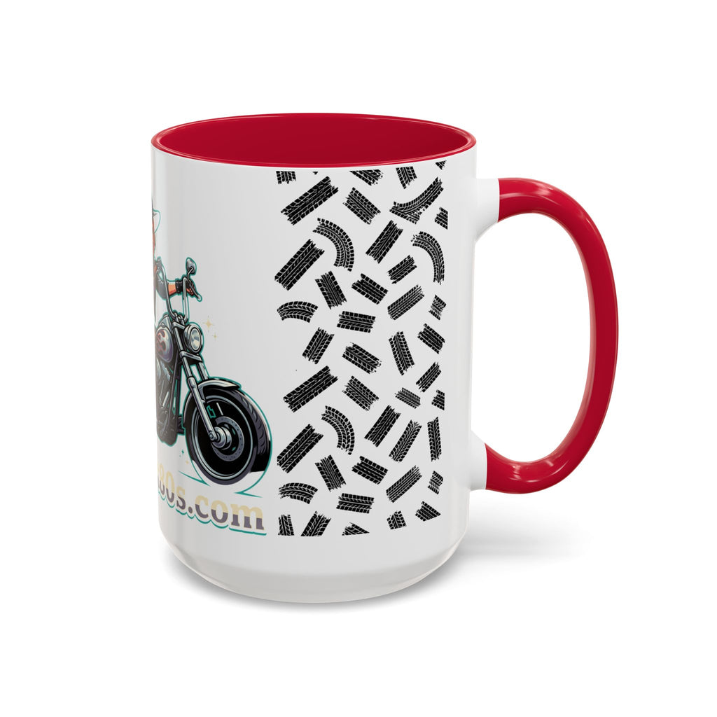 Witch Motorcycle Mug — Red-Haired Biker Witch Ceramic Coffee Cup