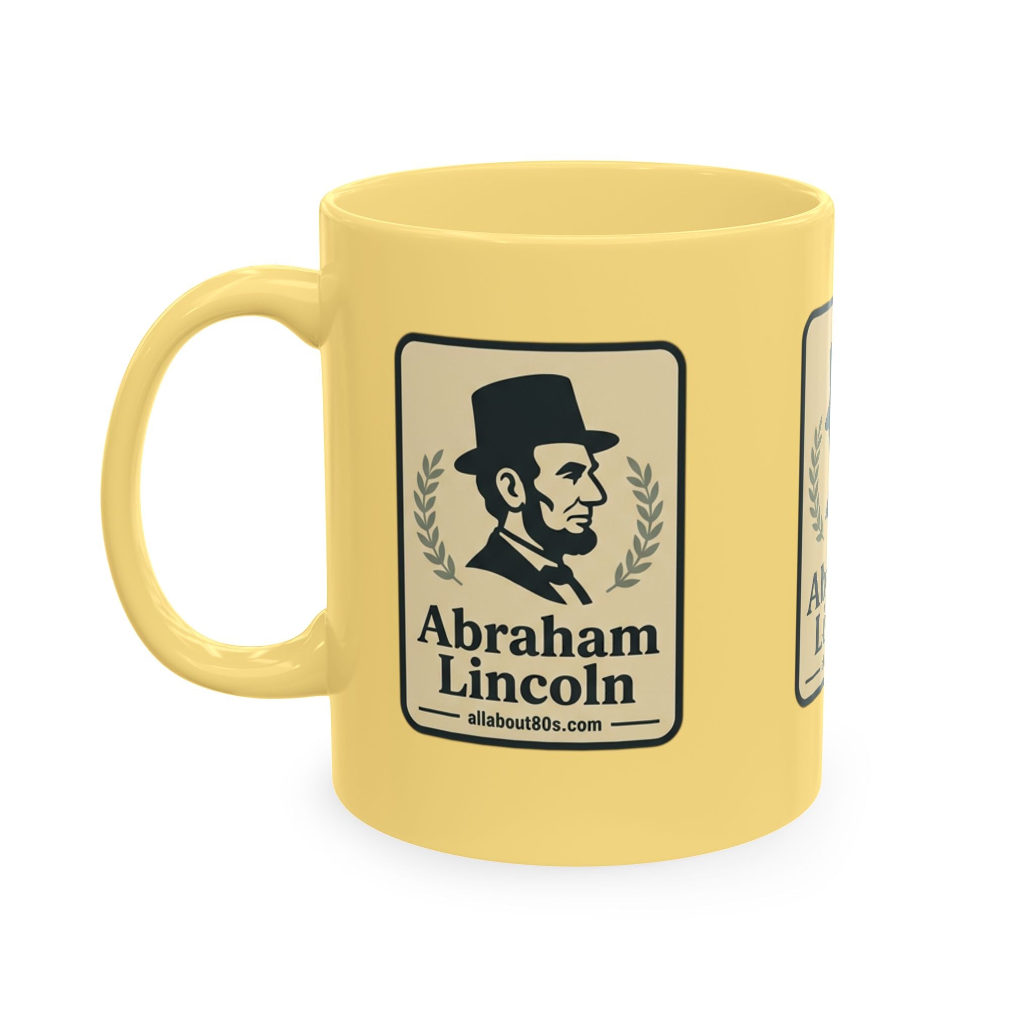 Abraham Lincoln Ceramic Mug – Vintage Portrait Political History Coffee Cup
