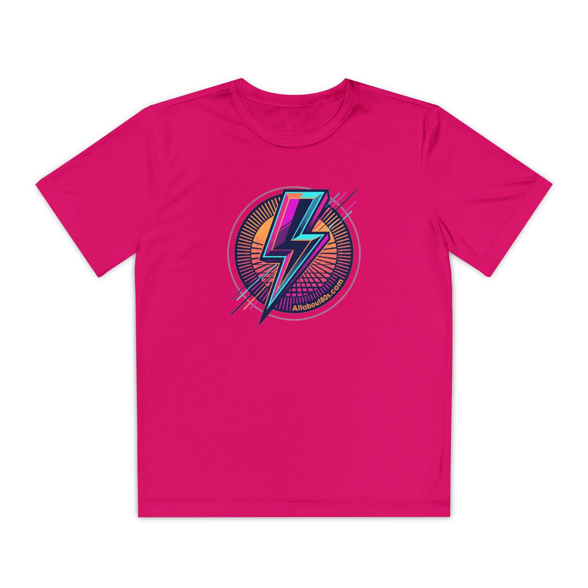 Youth Lightning Bolt Tee – Retro 80s AllAbout80s.com Graphic Shirt