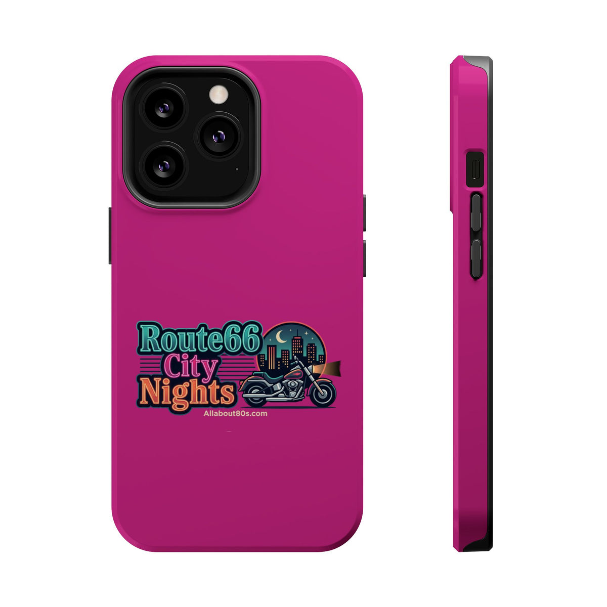 Phone Case — 'Route 66 City Nights' Magnetic Impact-Resistant Case