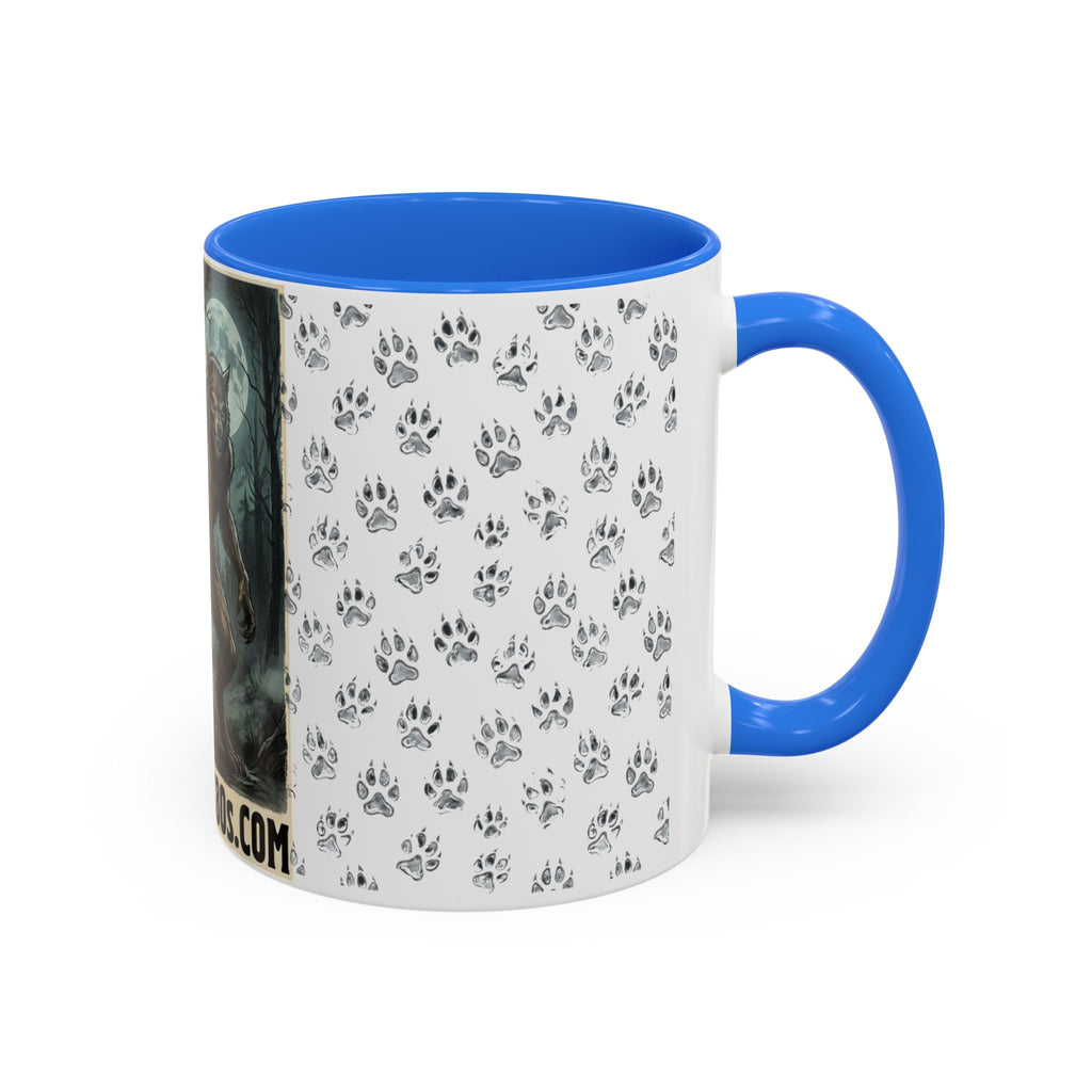 Werewolf Pawprint Mug — Gothic Moonlit Monster Coffee Cup (11oz & 15oz)