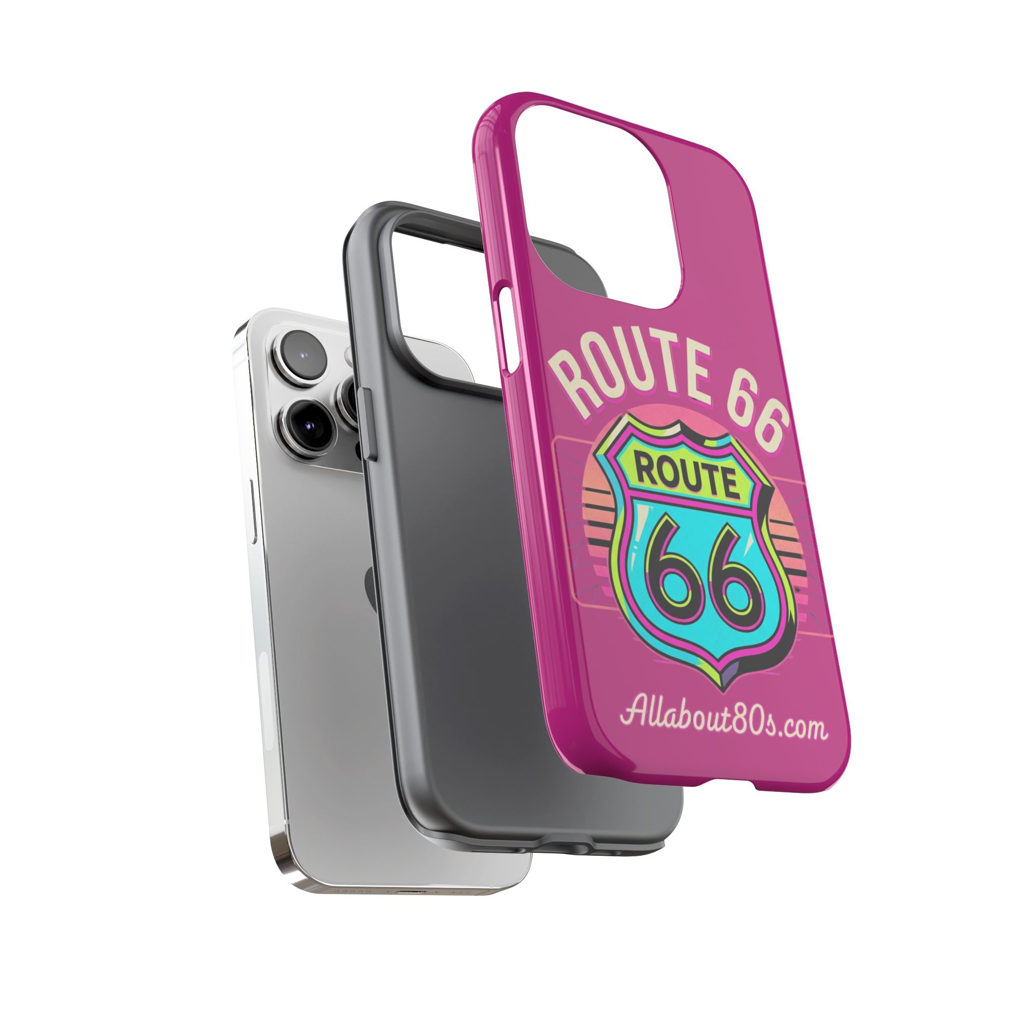 Route 66 Phone Case — Retro Neon Road Trip iPhone Cover