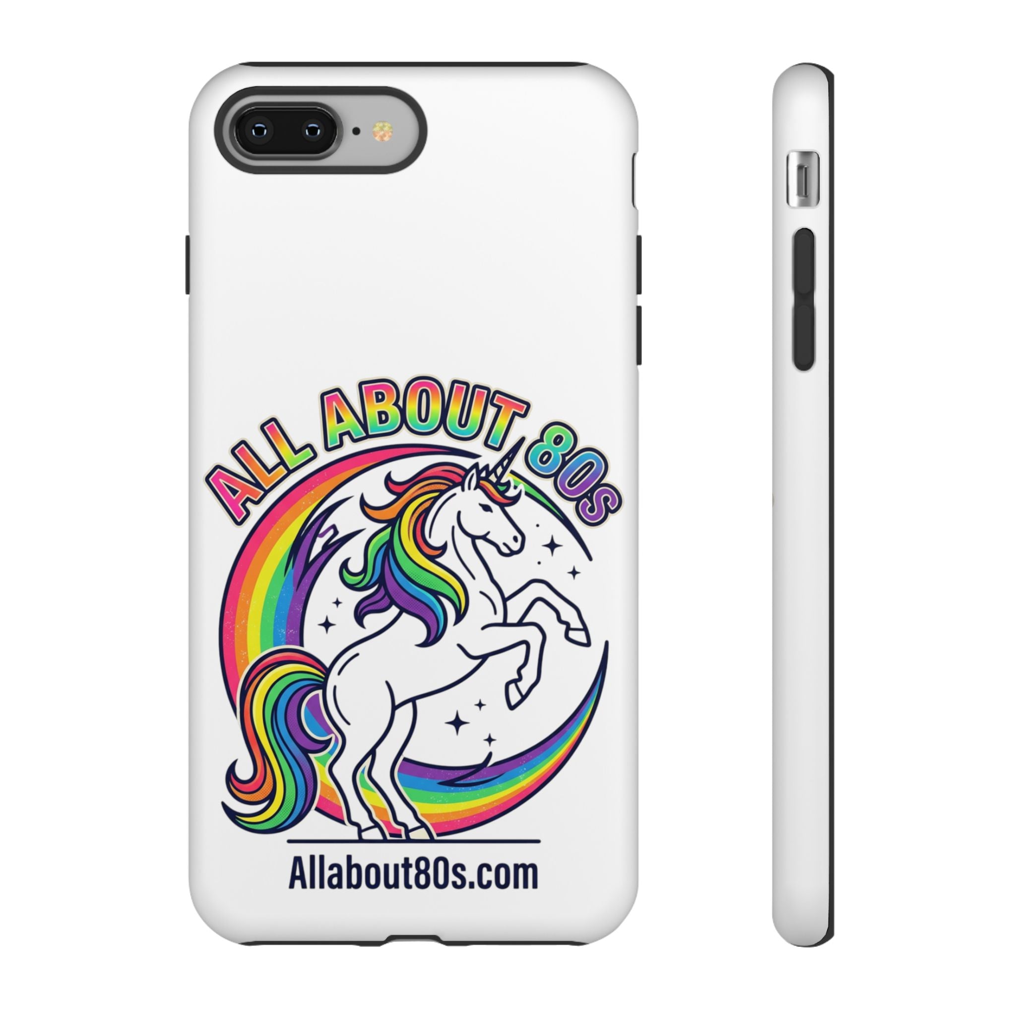 All About 80s Rainbow Unicorn Phone Case