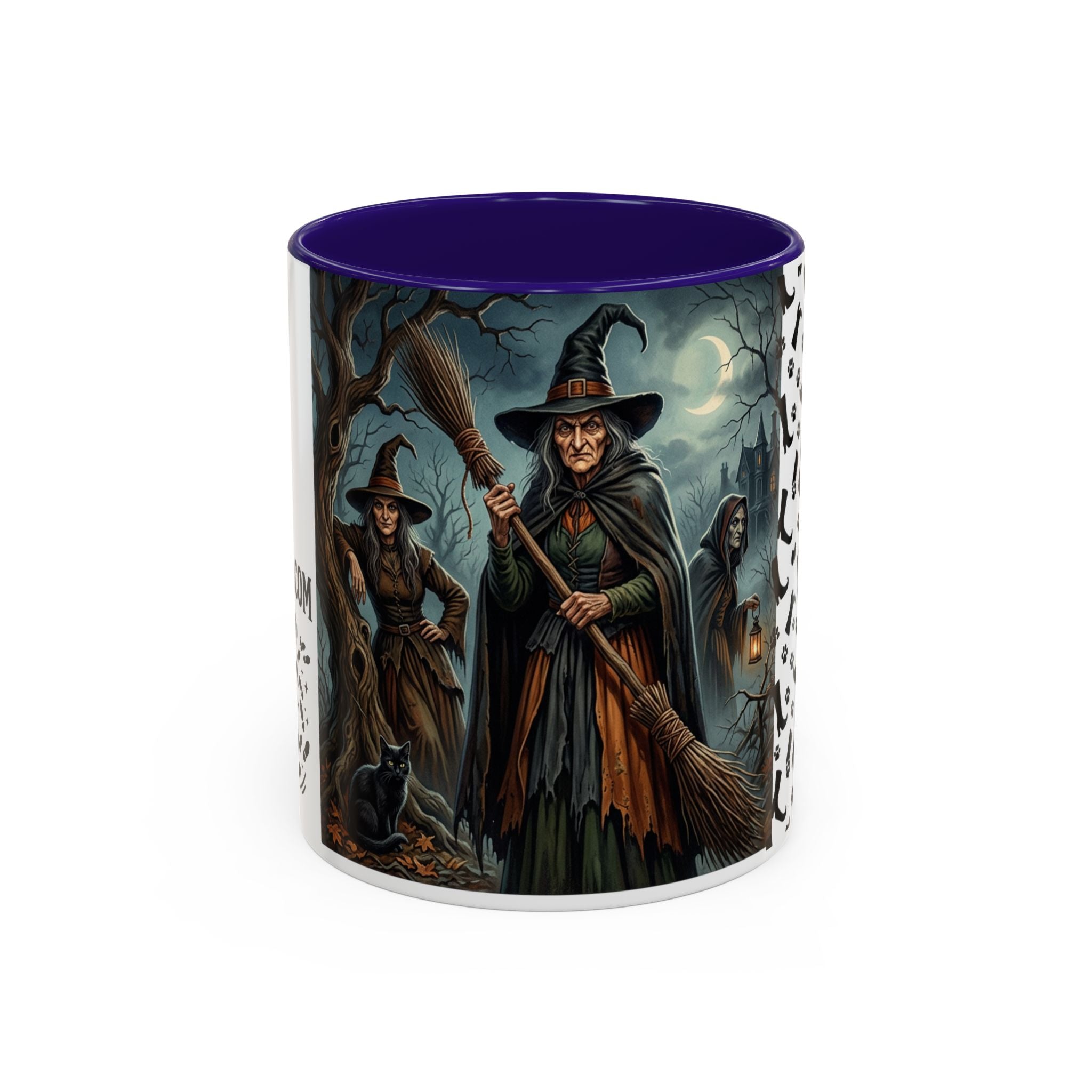 Witches Night Ceramic Mug — Spooky Witch Coven Halloween Coffee Cup (11oz/15oz)