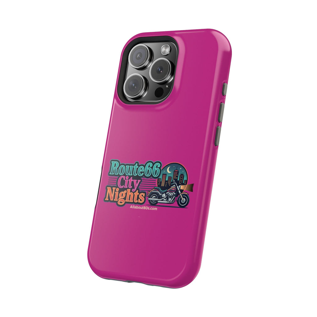 Phone Case — 'Route 66 City Nights' Magnetic Impact-Resistant Case