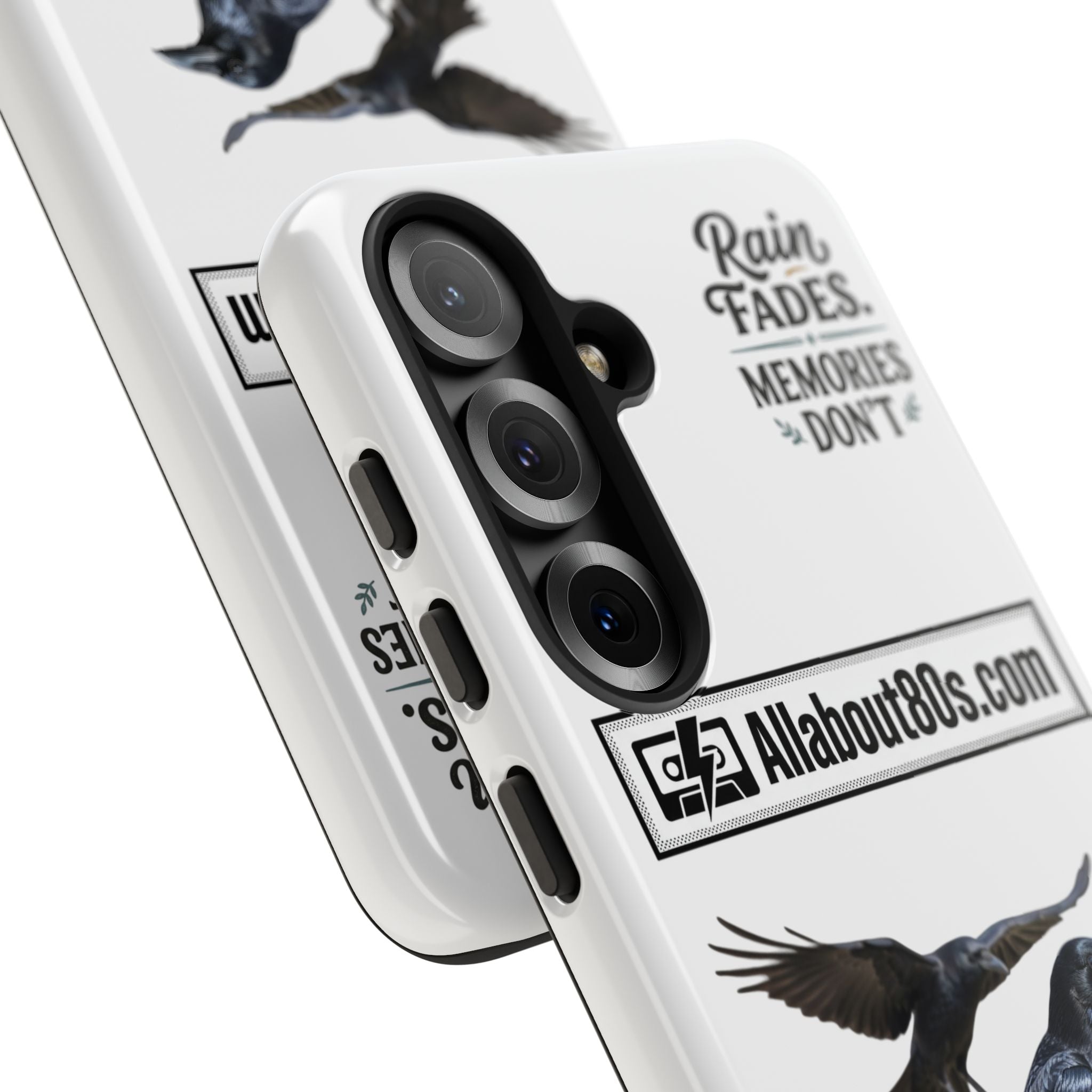 Raven Flight Phone Case — Protective iPhone Case with Black Crow Design