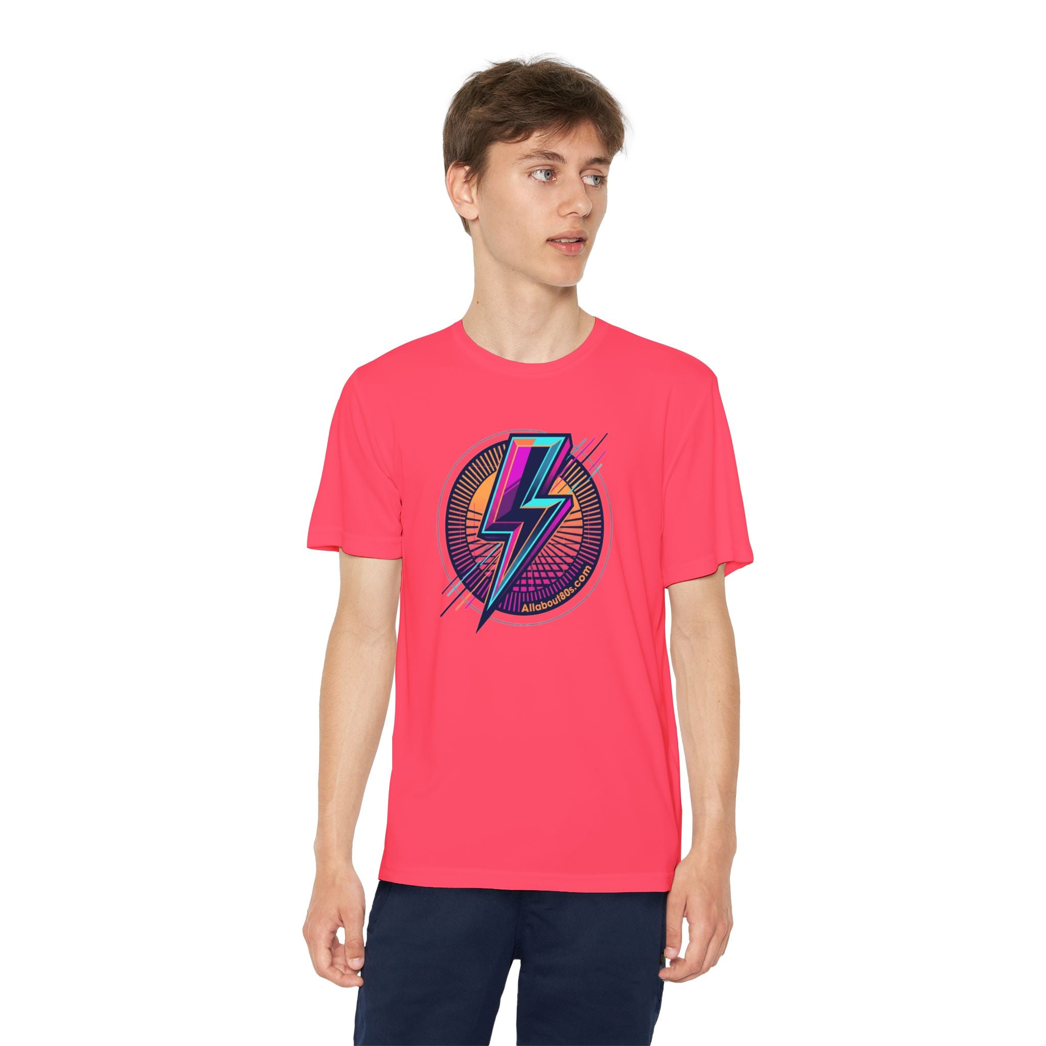 Youth Lightning Bolt Tee – Retro 80s AllAbout80s.com Graphic Shirt
