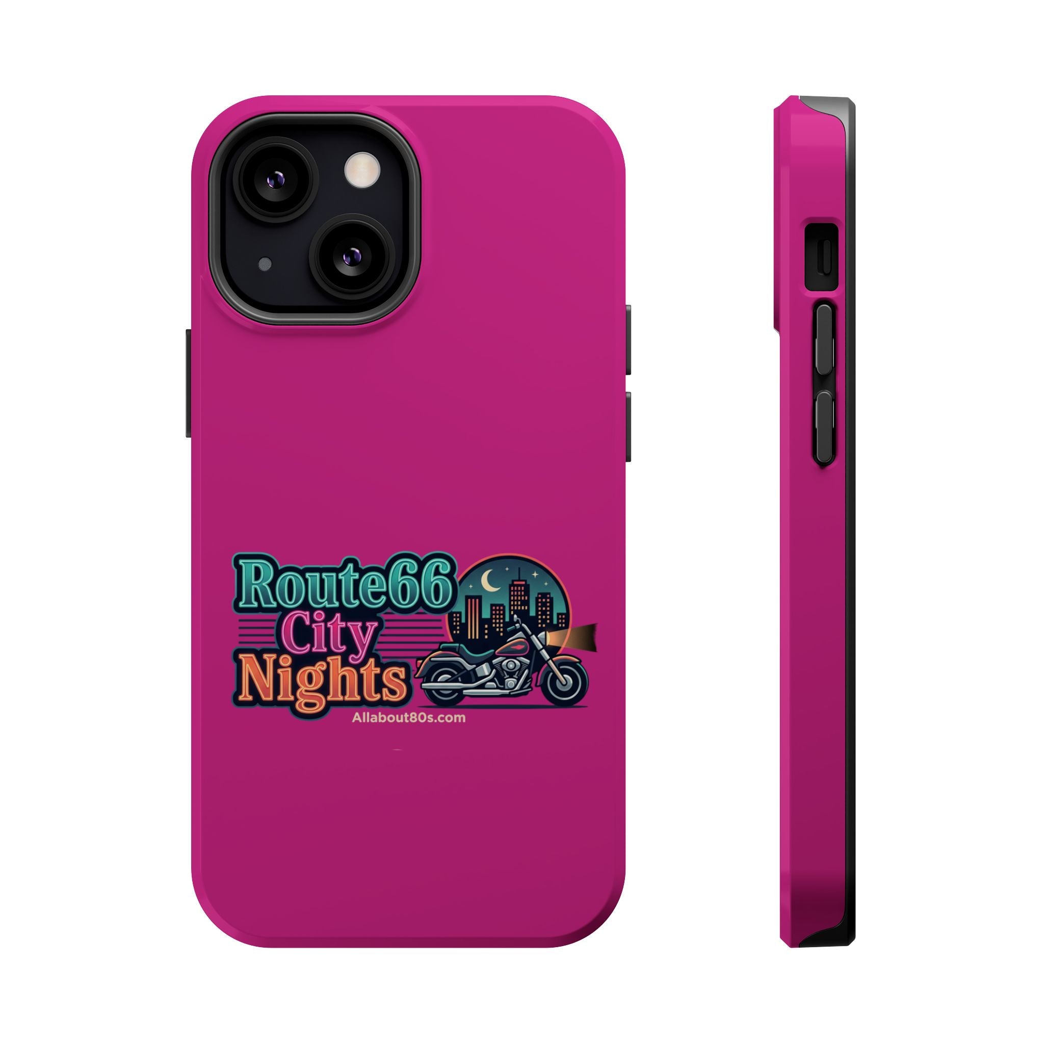 Phone Case — 'Route 66 City Nights' Magnetic Impact-Resistant Case