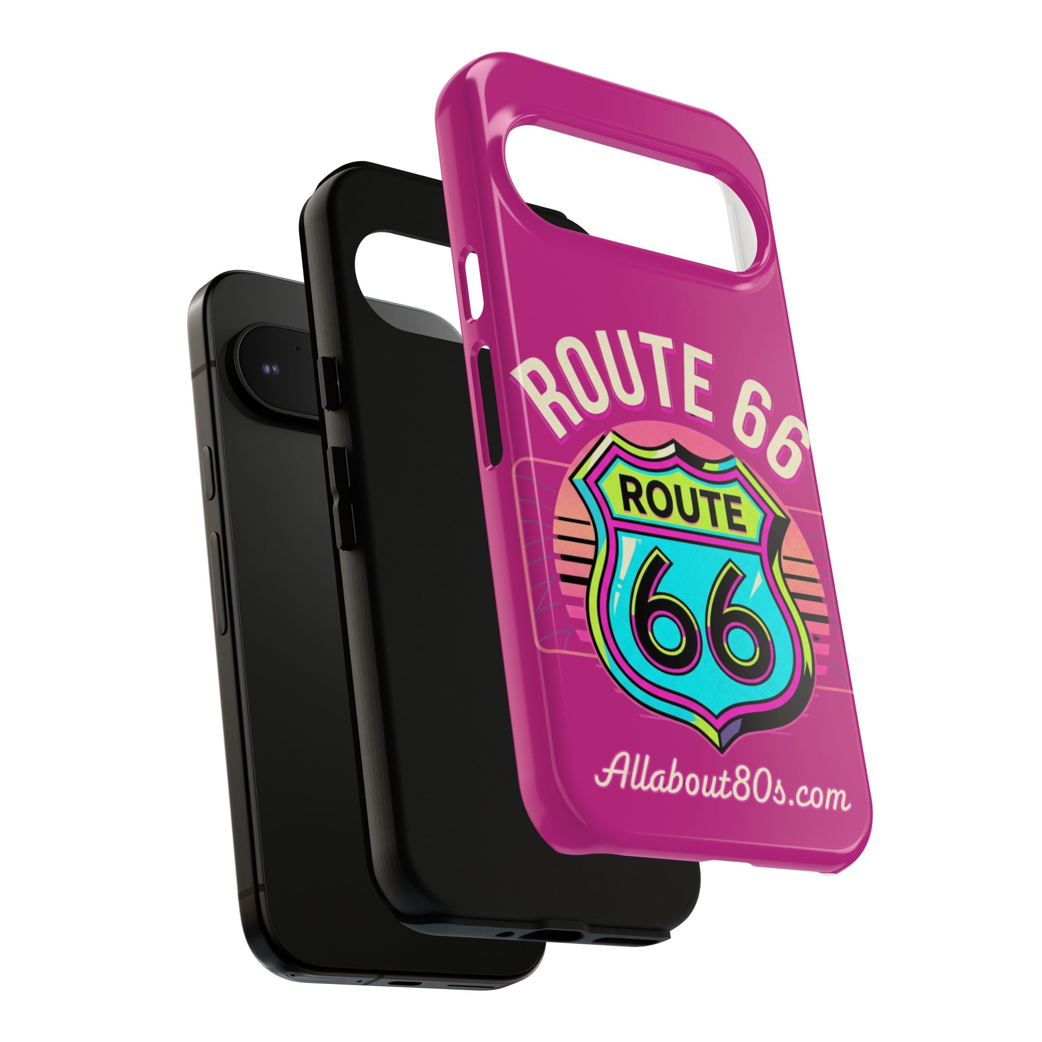 Route 66 Phone Case — Retro Neon Road Trip iPhone Cover