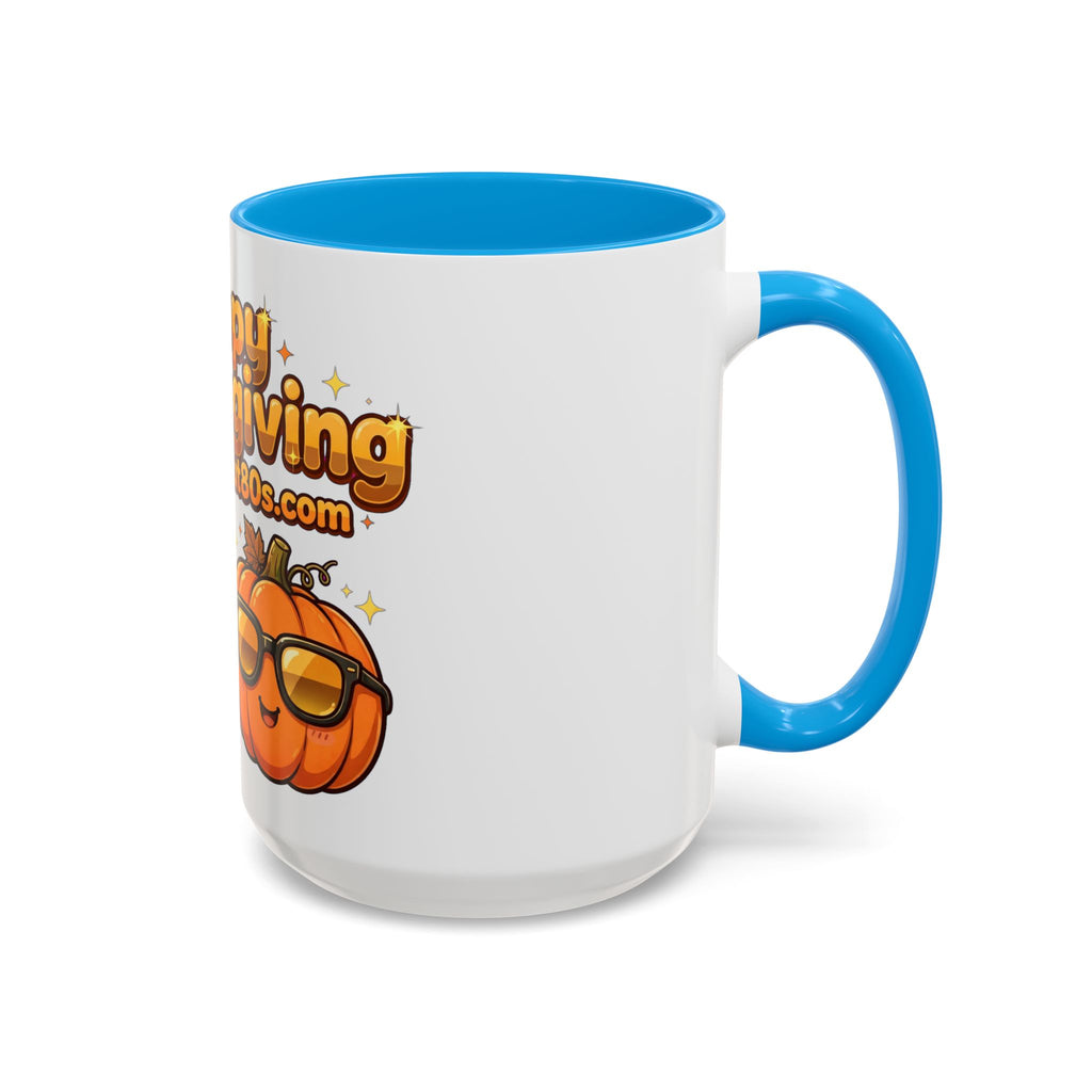 Happy Thanksgiving Pumpkin & Scarecrow Mug – Festive Fall Coffee Cup (11oz, 15oz)