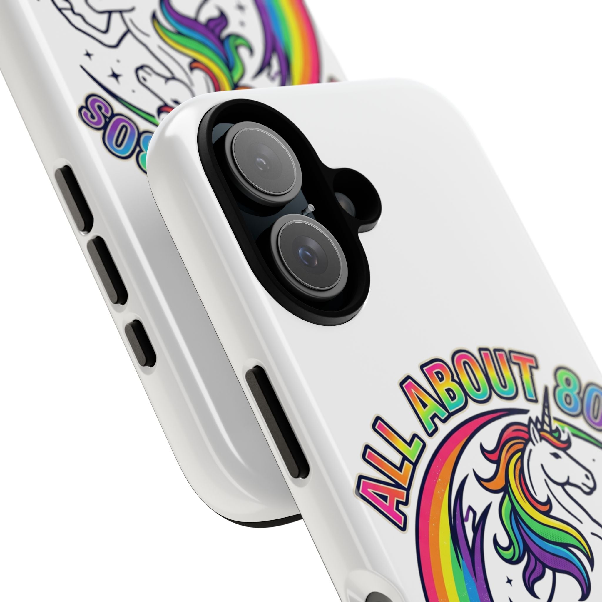 All About 80s Rainbow Unicorn Phone Case