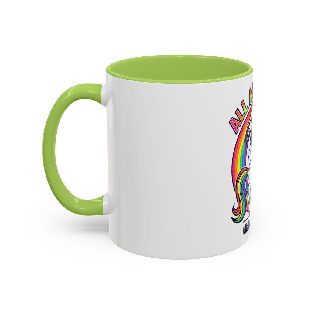 All About 80s Unicorn Rainbow Coffee Mug (11/15oz)