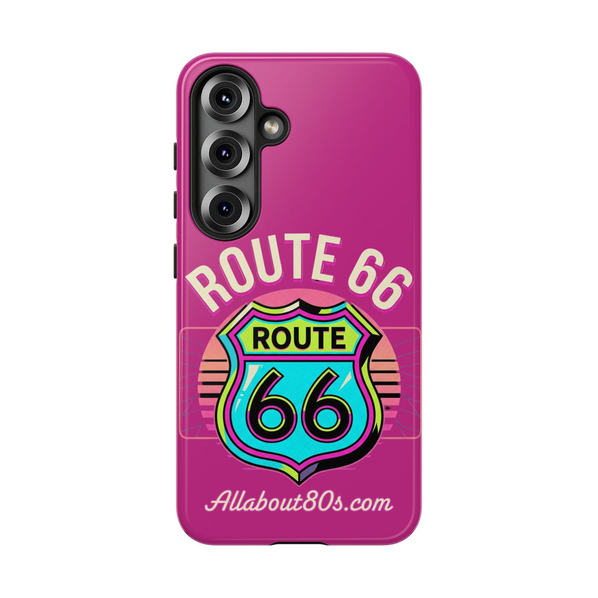 Route 66 Phone Case — Retro Neon Road Trip iPhone Cover