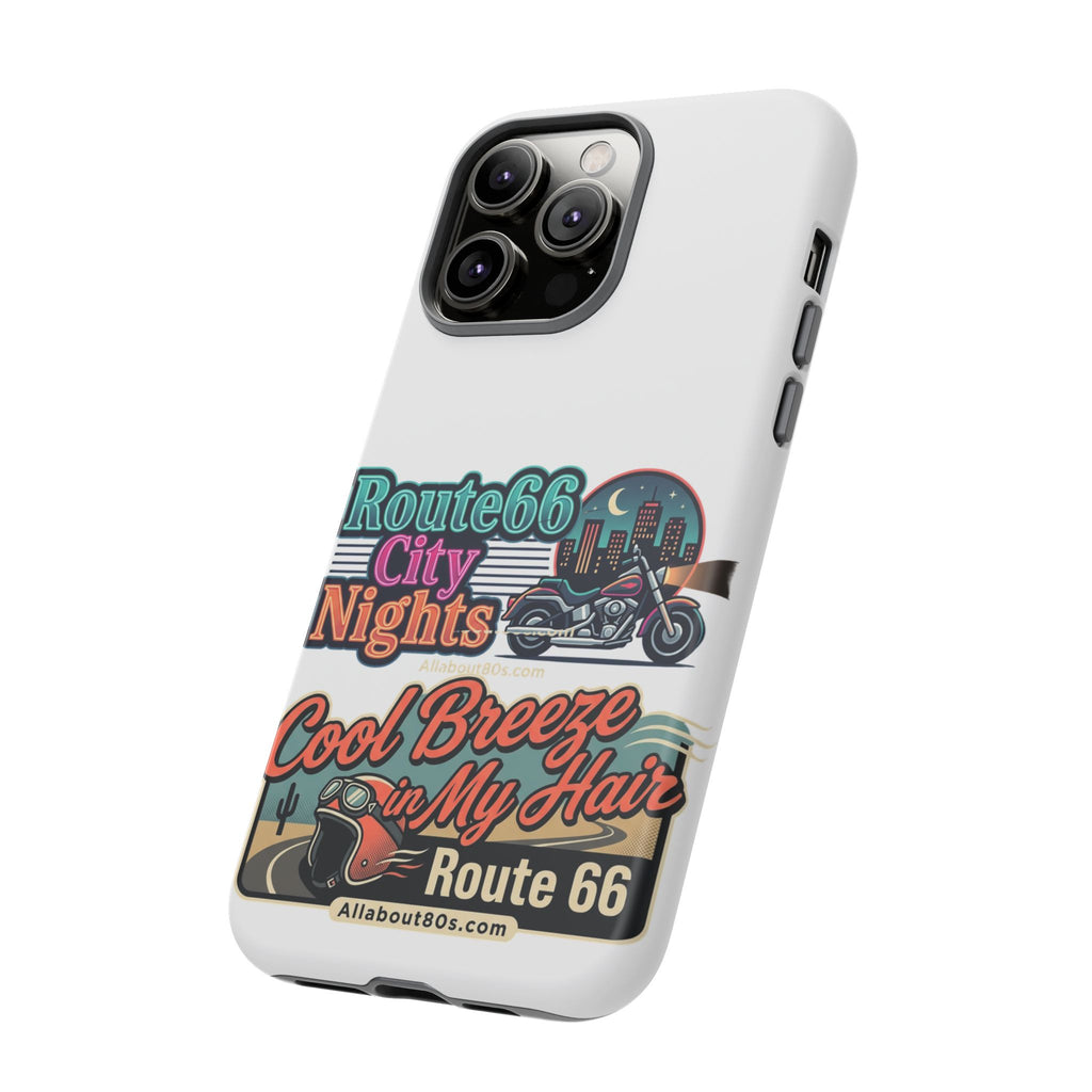 Phone Case — Route 66 City Nights Motorcycle Design