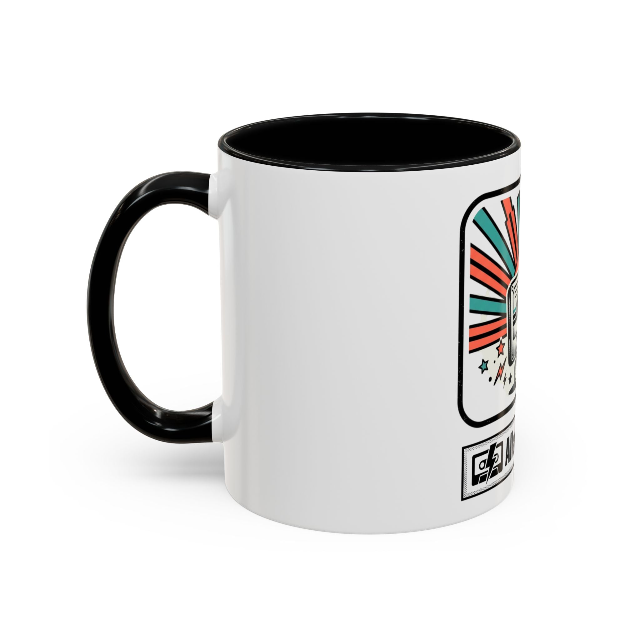 Allabout80s.com Retro Logo Accent Coffee Mug (11/15oz)