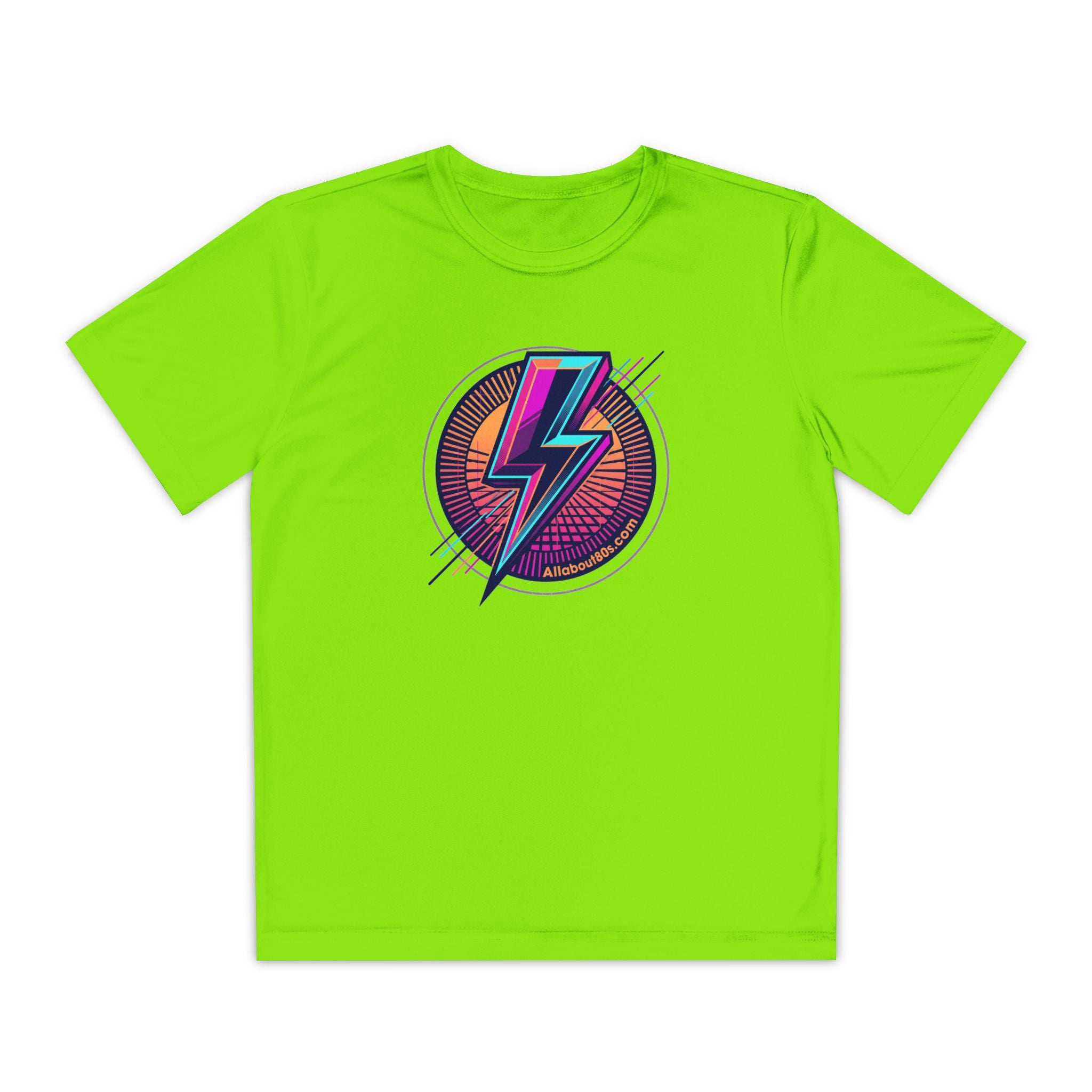 Youth Lightning Bolt Tee – Retro 80s AllAbout80s.com Graphic Shirt