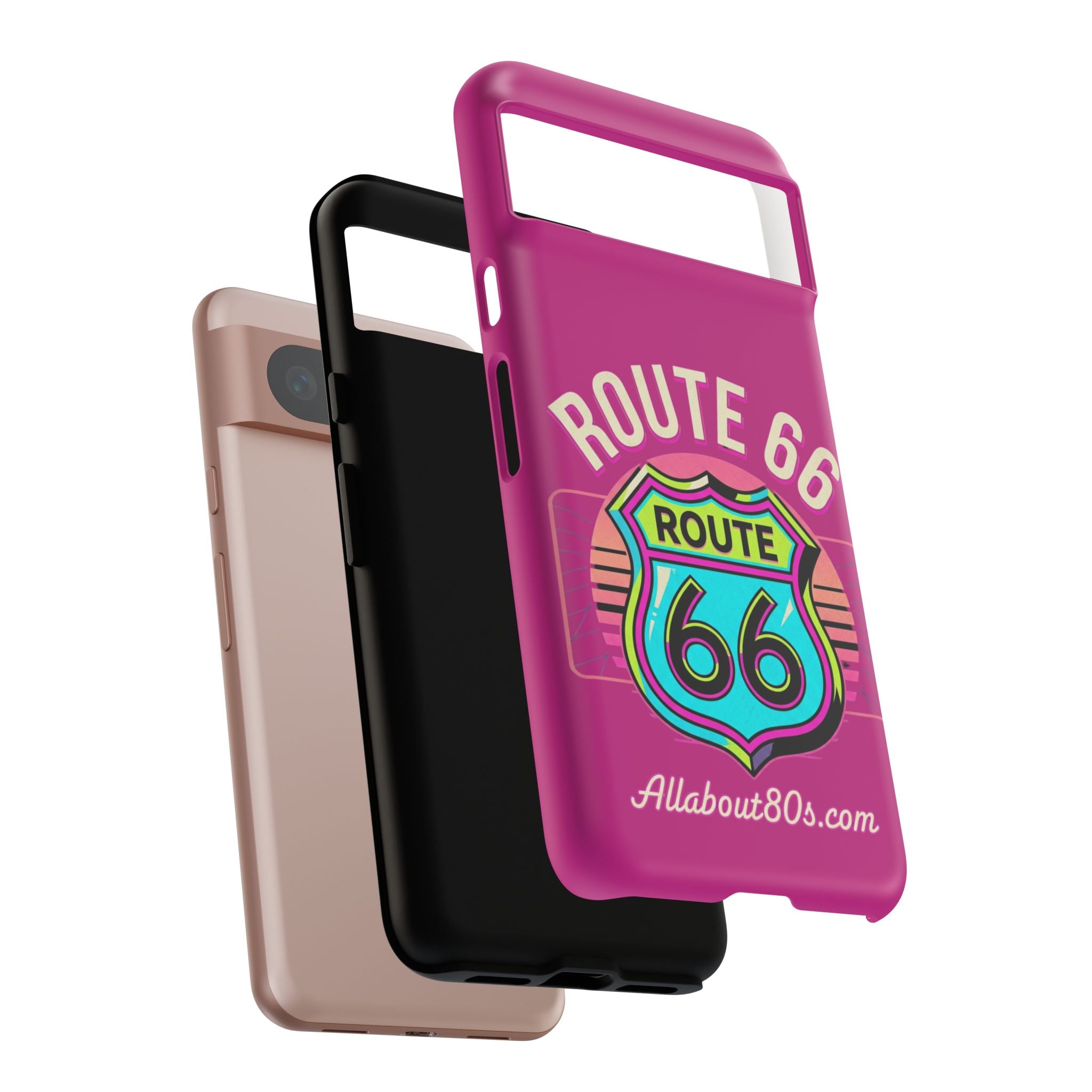 Route 66 Phone Case — Retro Neon Road Trip iPhone Cover