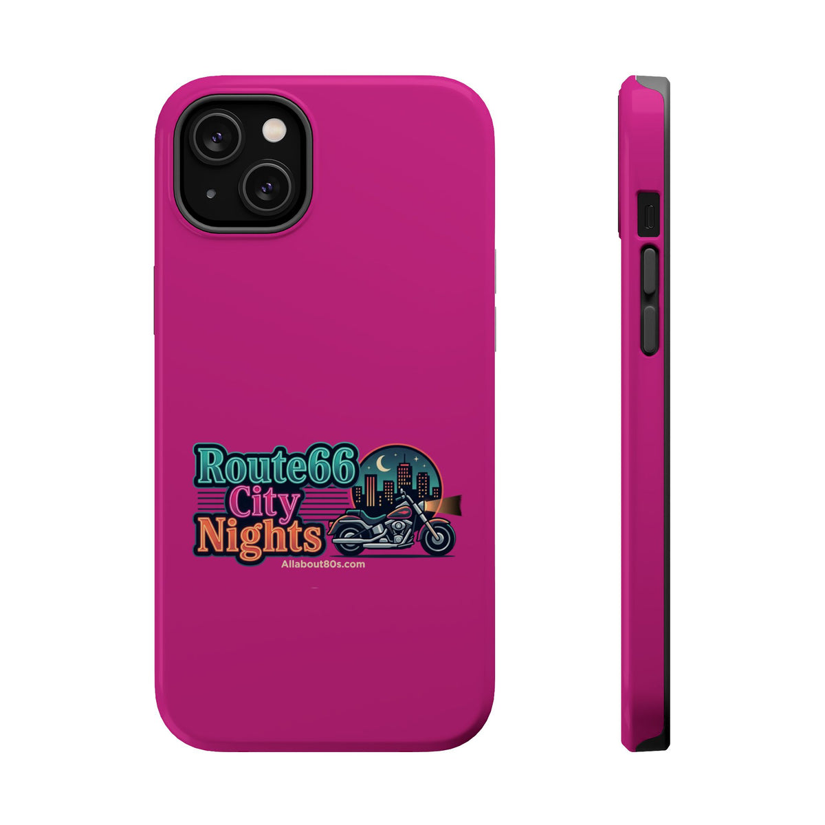 Phone Case — 'Route 66 City Nights' Magnetic Impact-Resistant Case