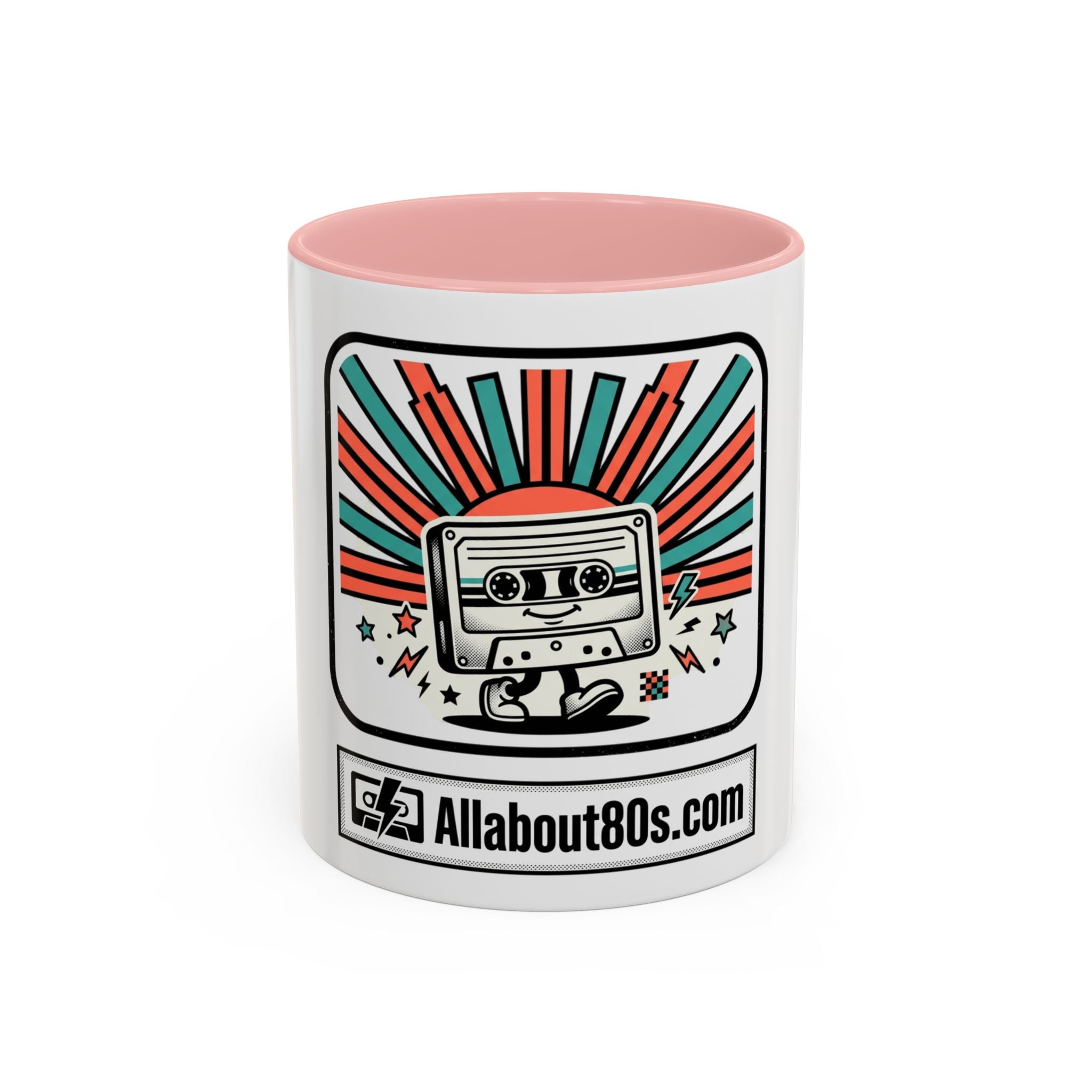 Allabout80s.com Retro Logo Accent Coffee Mug (11/15oz)