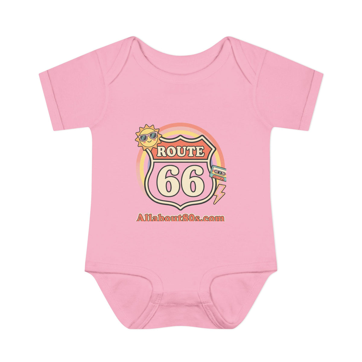 Route 66 Baby Bodysuit – Retro Travel Infant Onesie
