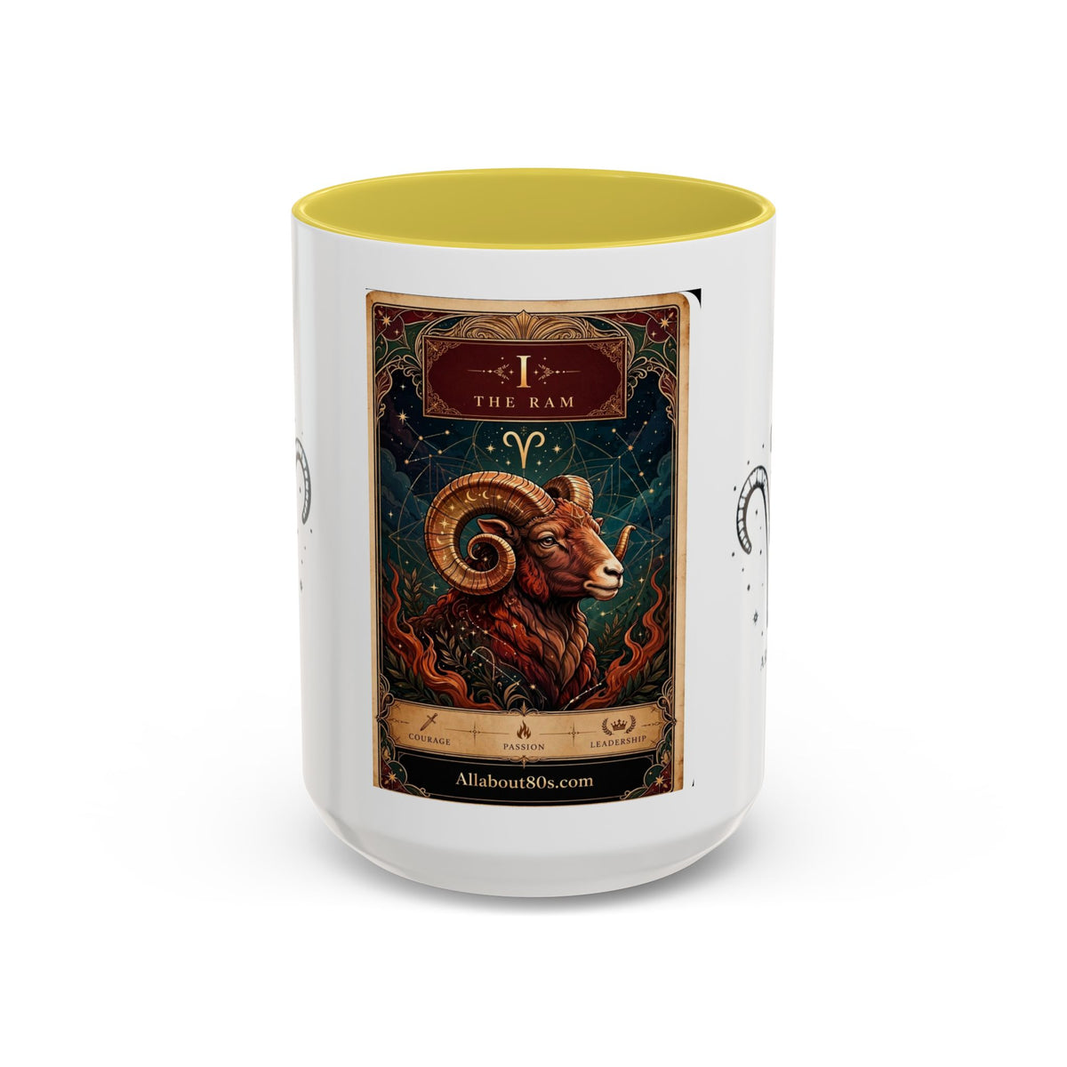 Aries Zodiac Ram Mug — Astrological Coffee Cup (11oz & 15oz)