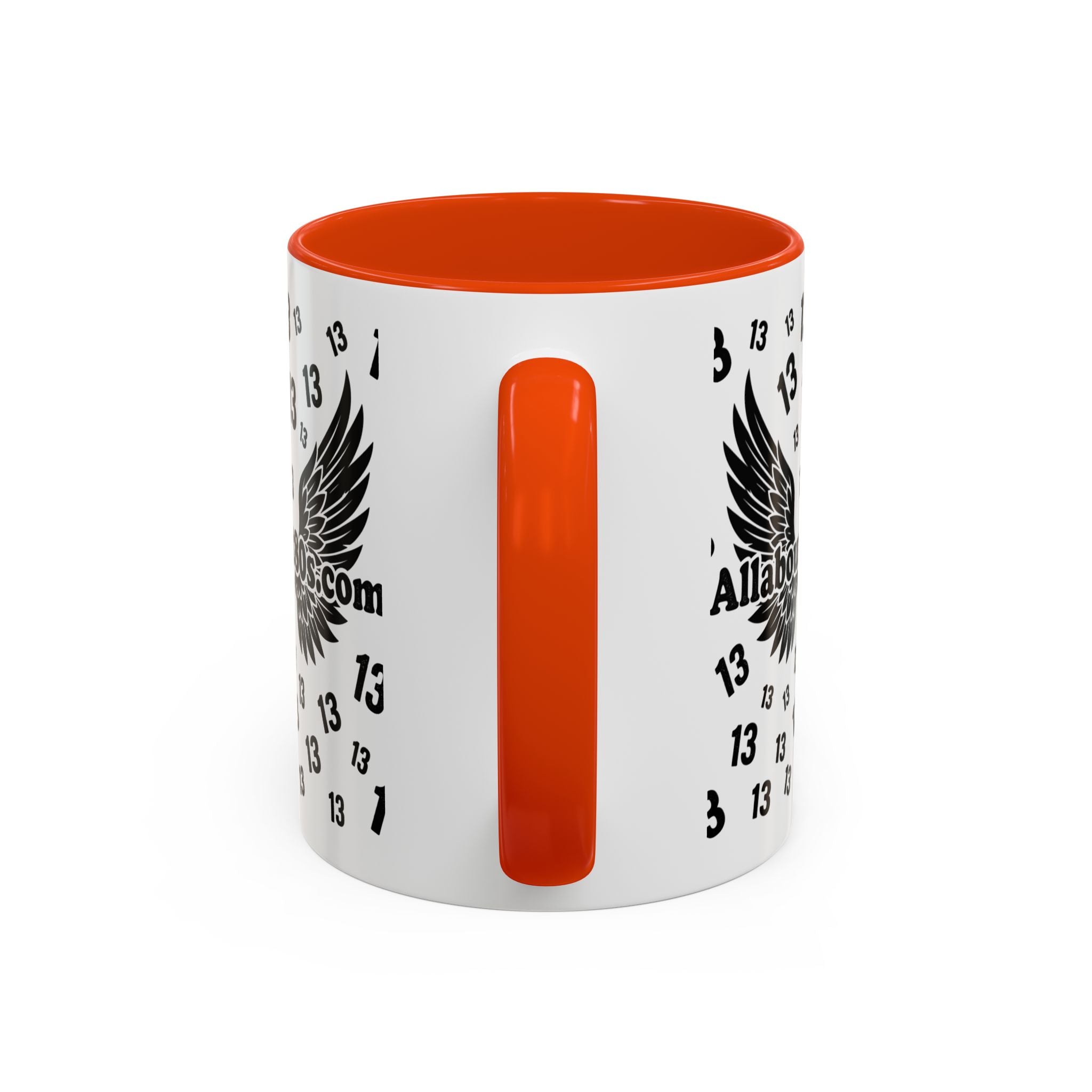 Number 13 Accent Mug — Bold Sports-Style Ceramic Coffee Cup (11oz/15oz)