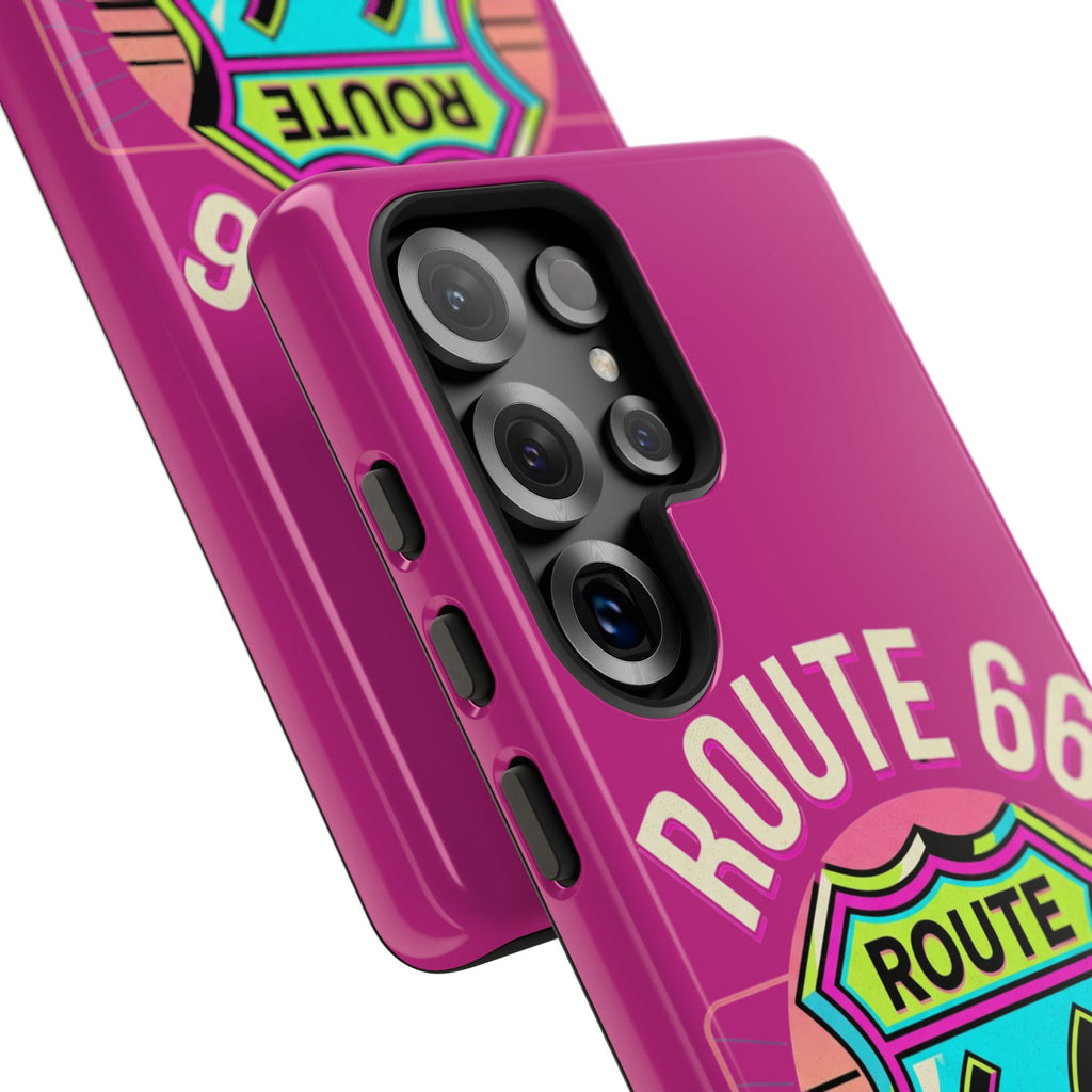 Route 66 Phone Case — Retro Neon Road Trip iPhone Cover