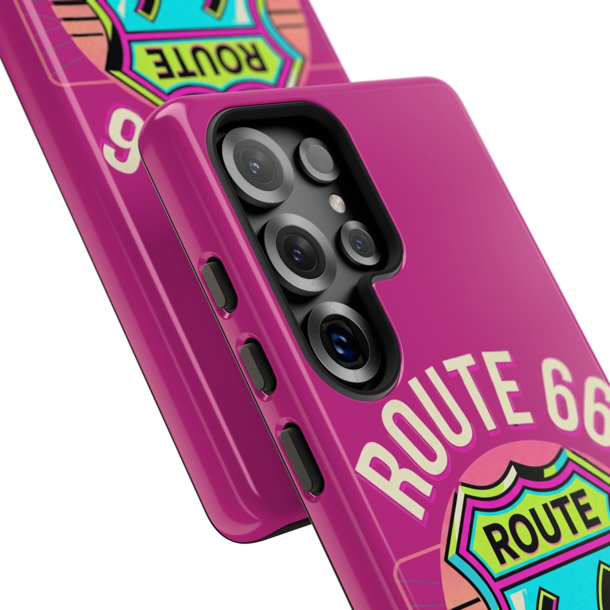 Route 66 Phone Case — Retro Neon Road Trip iPhone Cover
