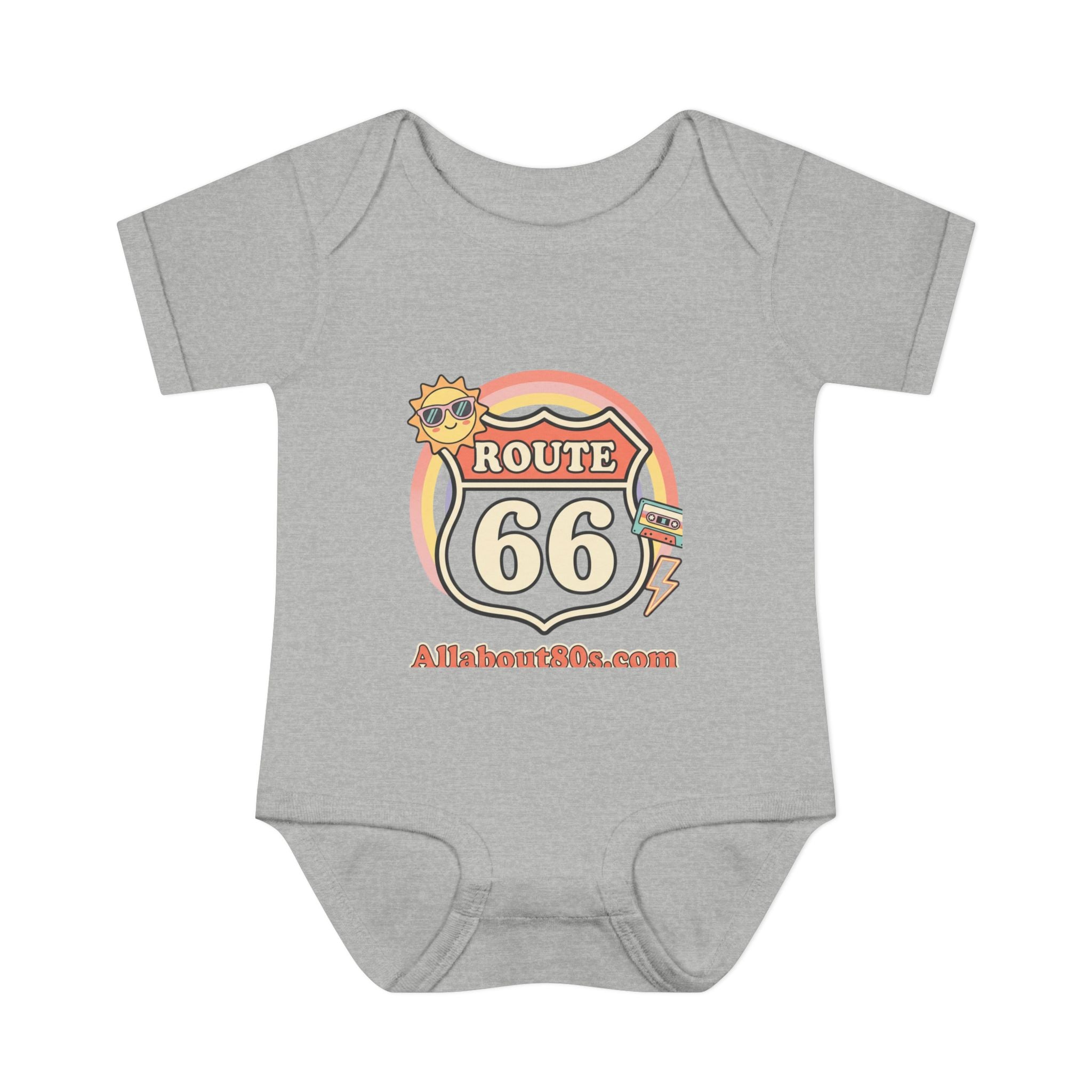 Route 66 Baby Bodysuit – Retro Travel Infant Onesie