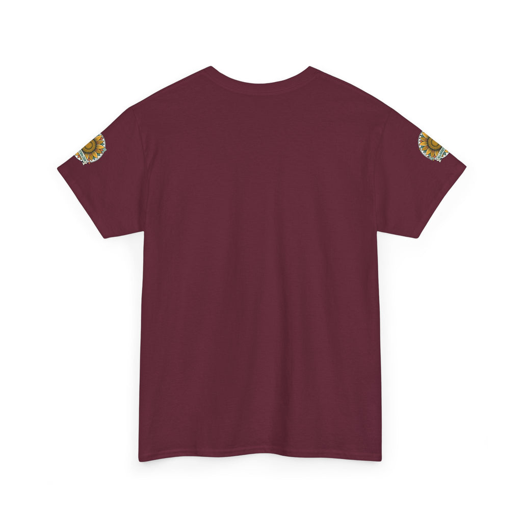 Sunflower Logo T-Shirt — AllAbout80s.com Vintage Floral Tee