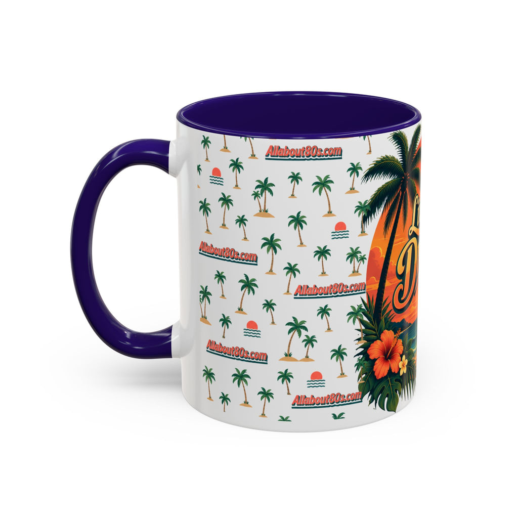 Live Your Dreams Tropical Sunset Mug