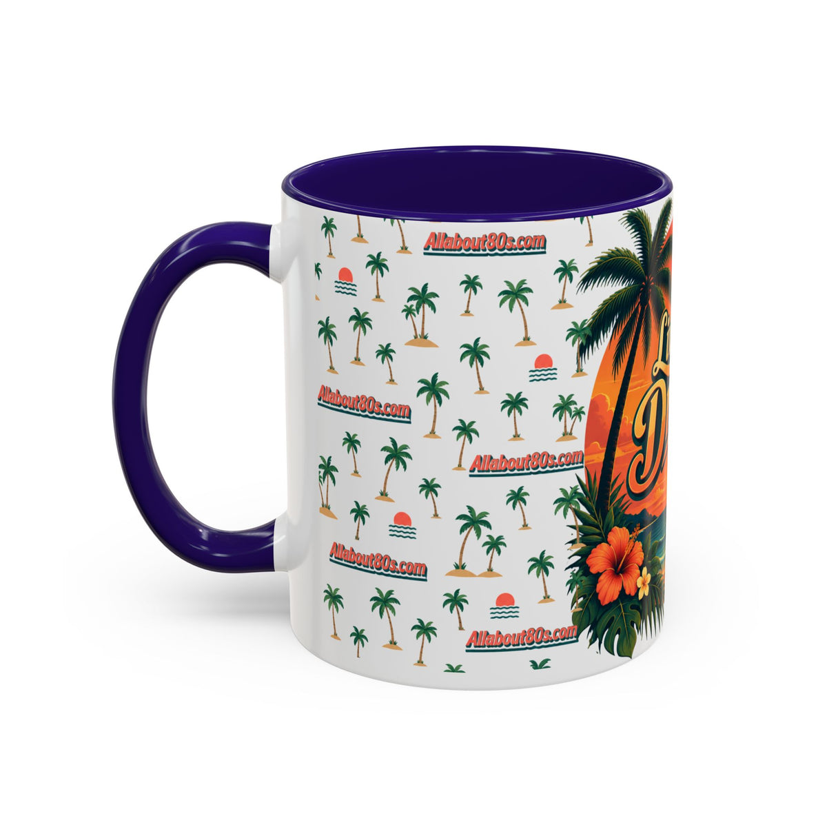 Live Your Dreams Tropical Sunset Mug