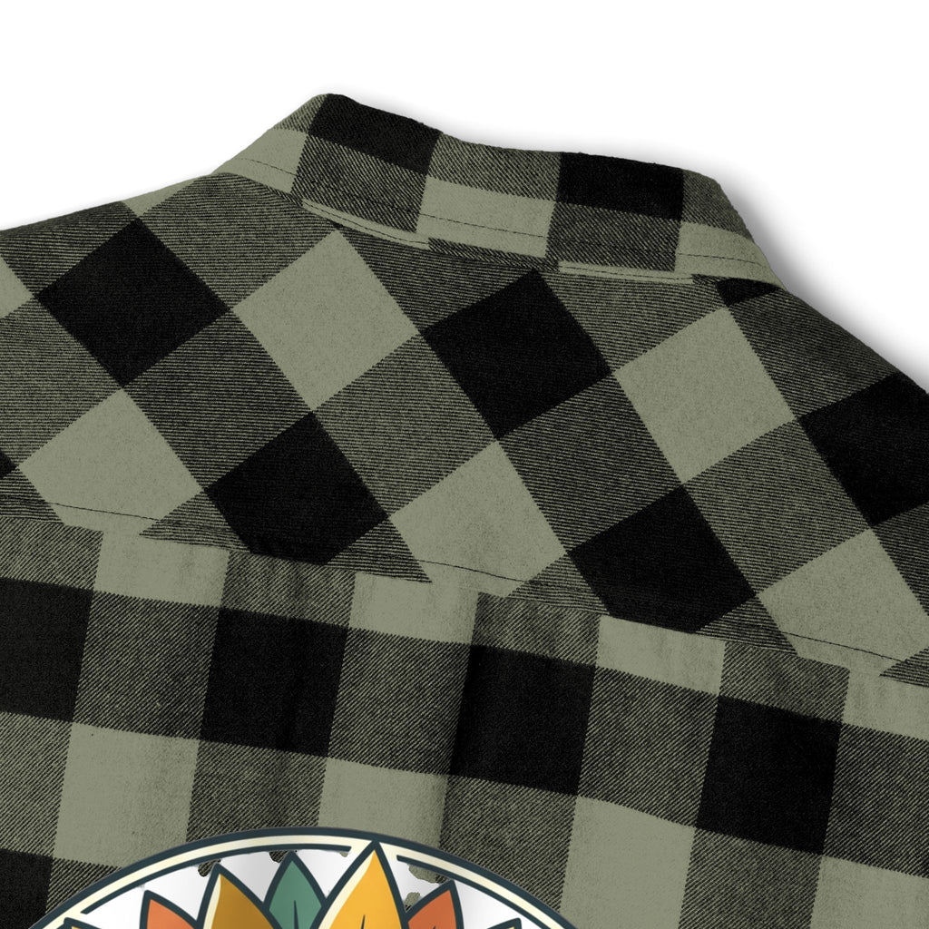 Black & White Buffalo Plaid Flannel Shirt