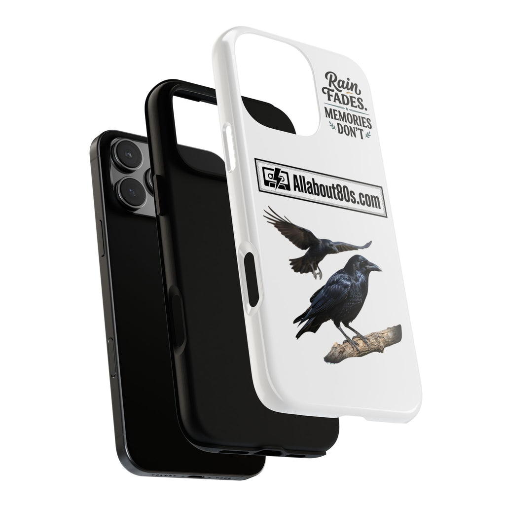 Raven Flight Phone Case — Protective iPhone Case with Black Crow Design
