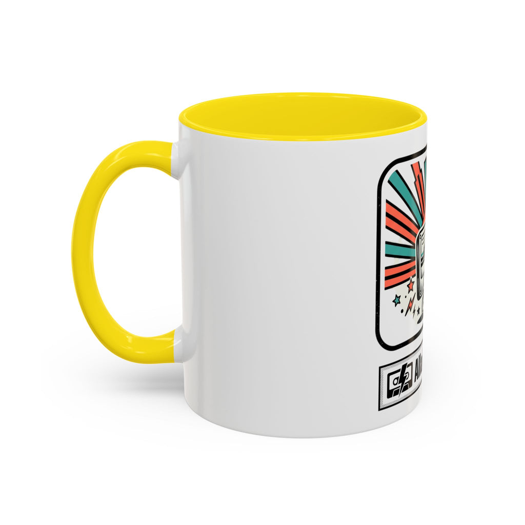 Allabout80s.com Retro Logo Accent Coffee Mug (11/15oz)