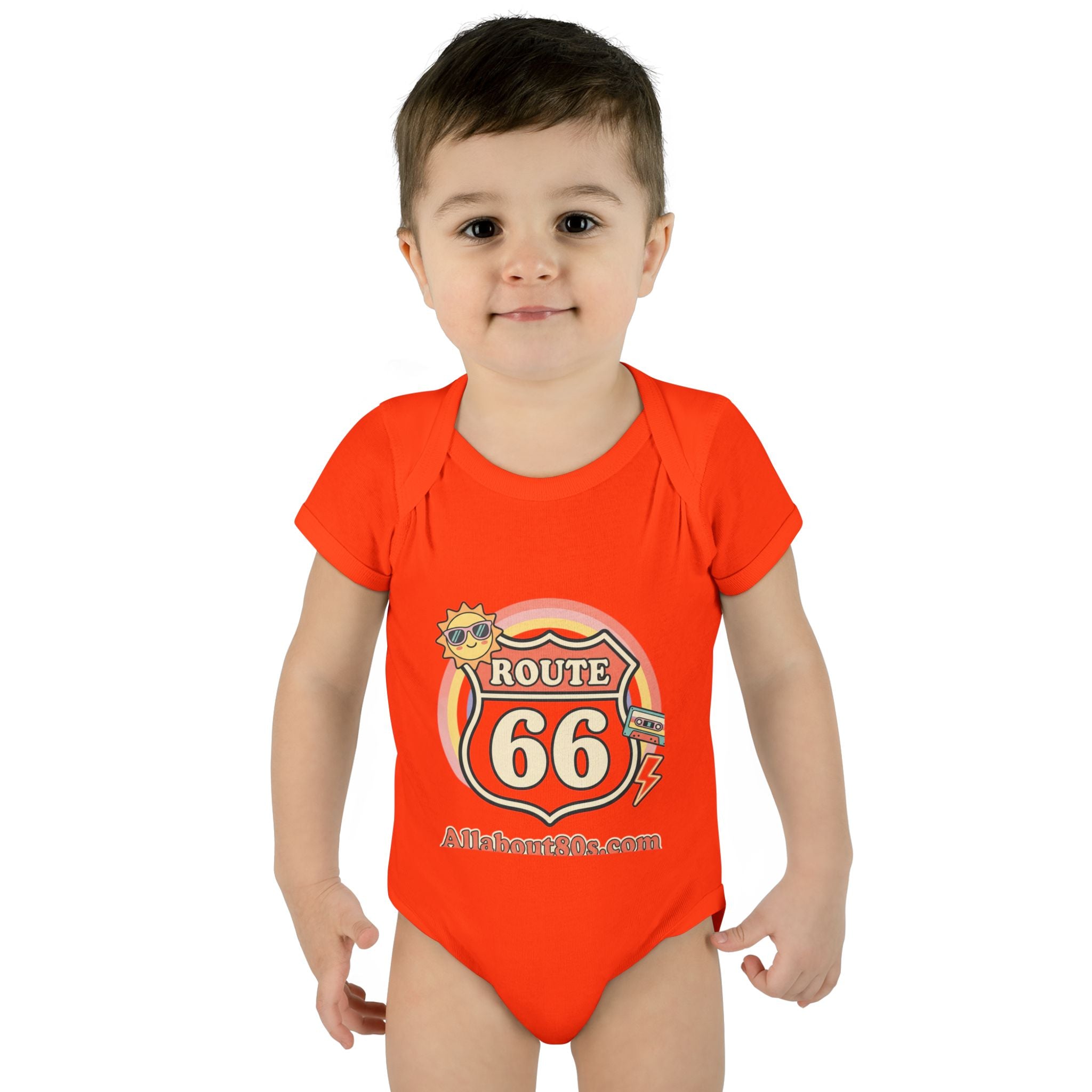 Route 66 Baby Bodysuit – Retro Travel Infant Onesie
