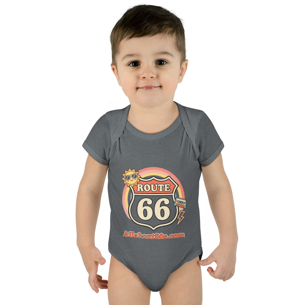 Route 66 Baby Bodysuit – Retro Travel Infant Onesie