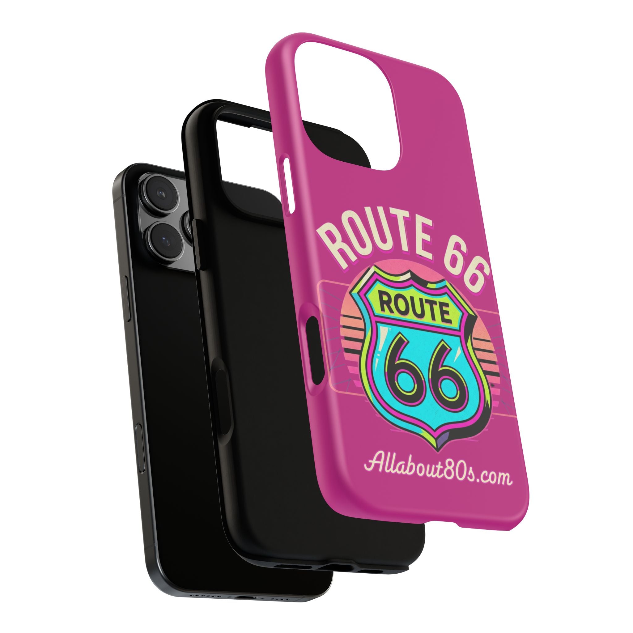 Route 66 Phone Case — Retro Neon Road Trip iPhone Cover
