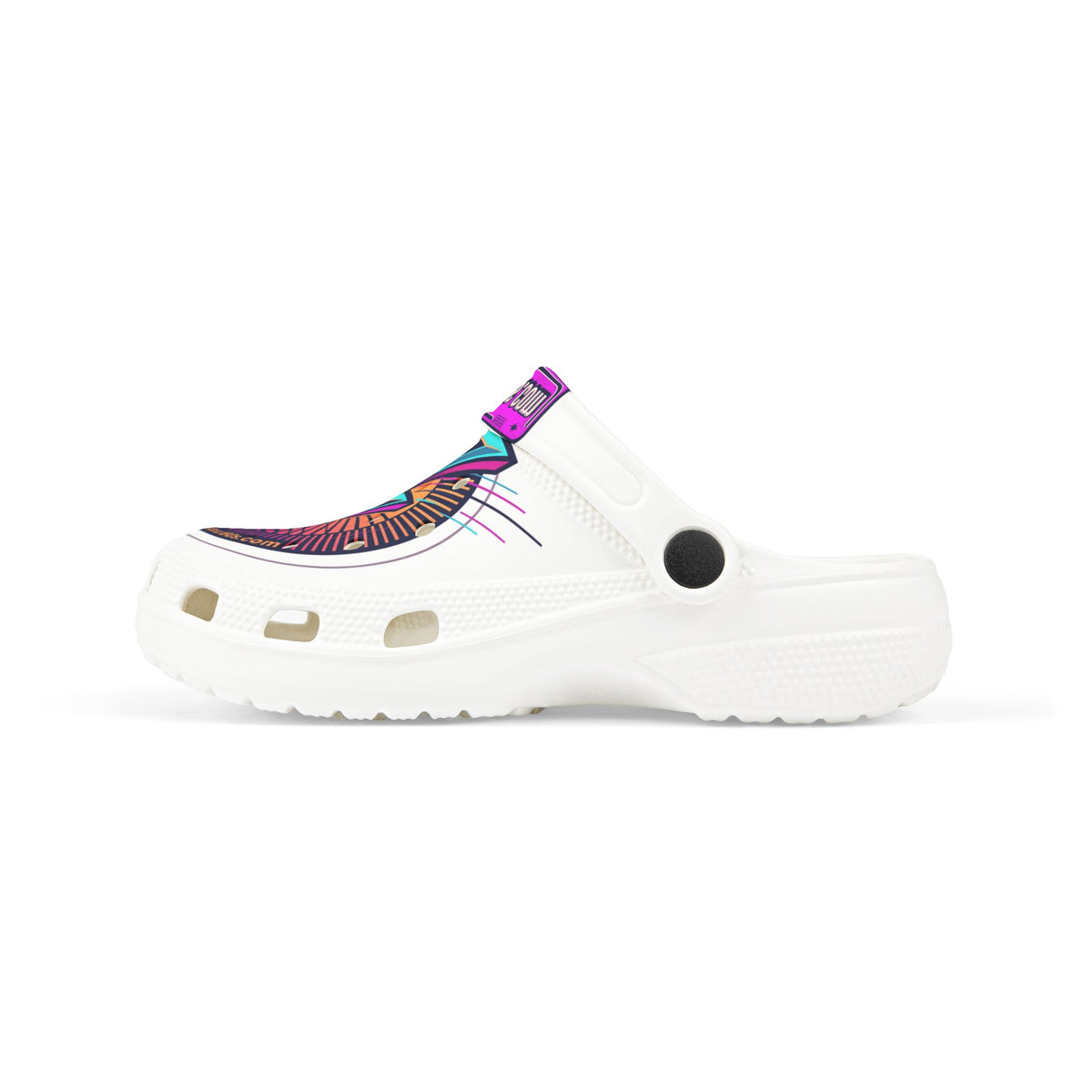 Kid's EVA Foam Clogs — Vibrant Lightning Bolt Graphic (AOP)
